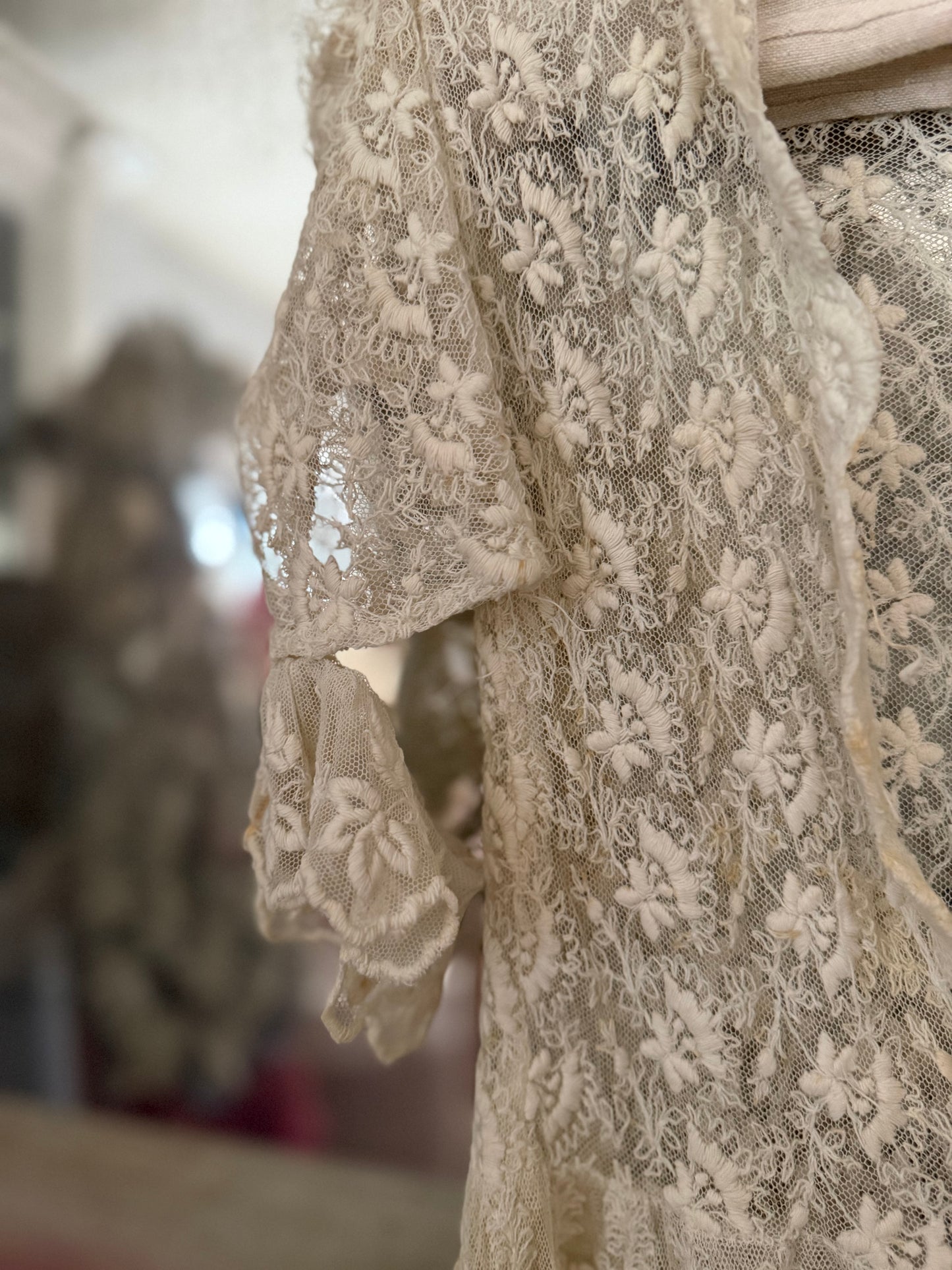 Antique White Lace Dress