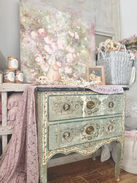 Antique 18th Century Italian Neoclassical Polychrome Dresser