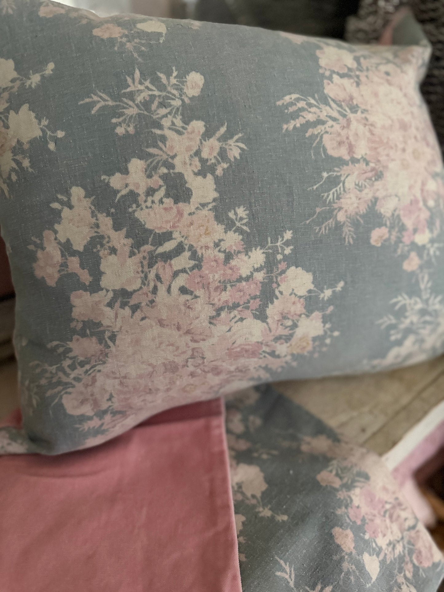 RASSC Rachel Ashwell Velvet Pink Faded Beauty Pillow Sham