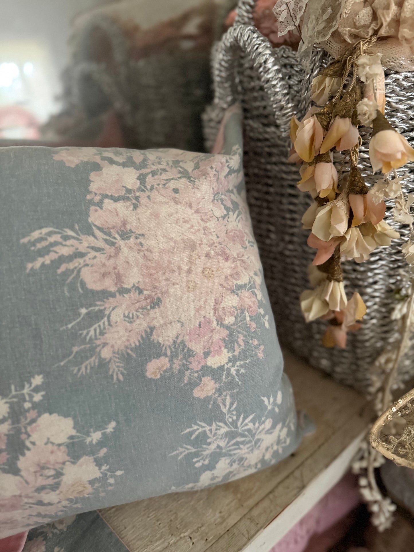 RASSC Rachel Ashwell Velvet Pink Faded Beauty Pillow Sham