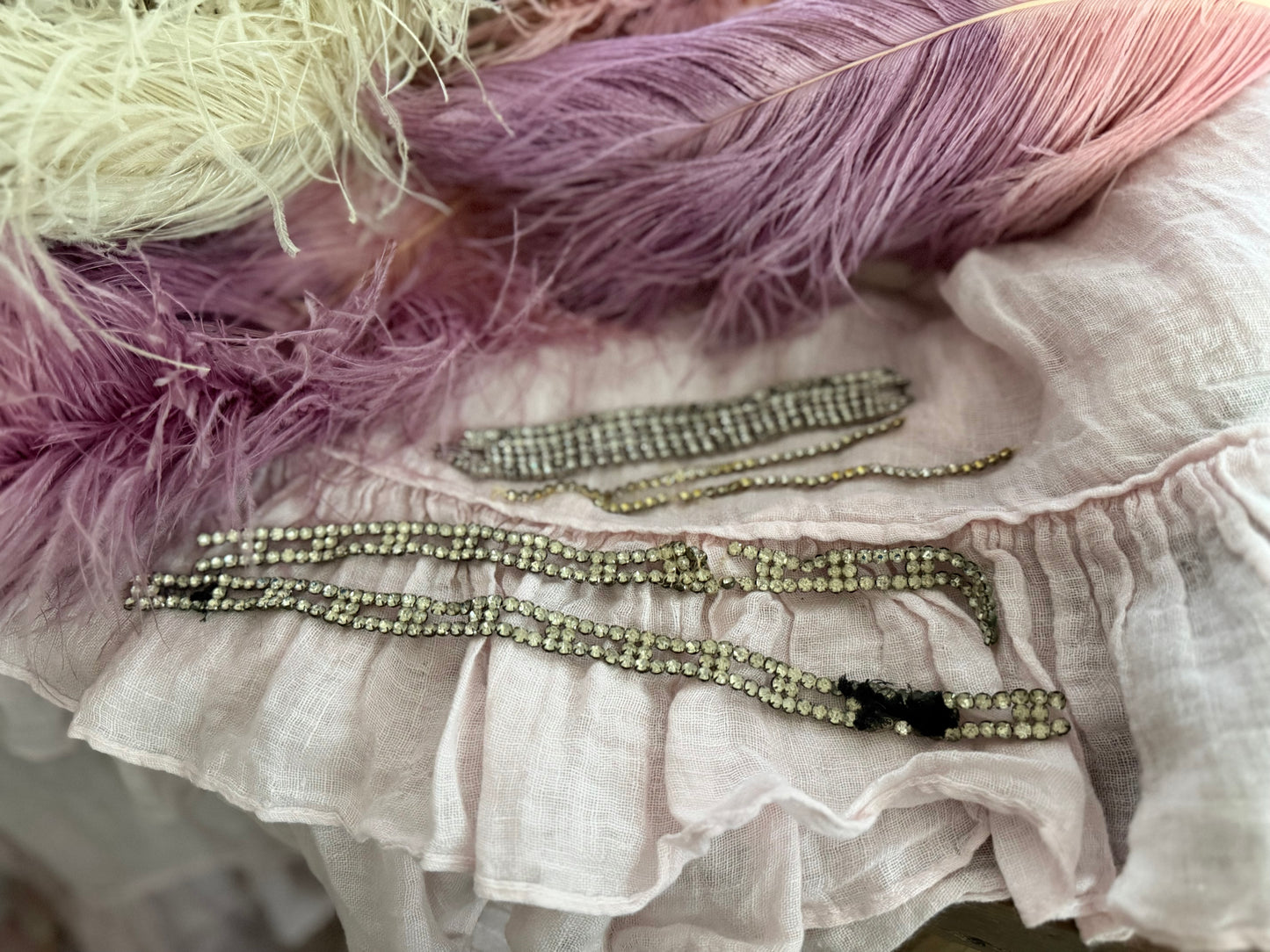 Antique Costume Rhinestone Lot
