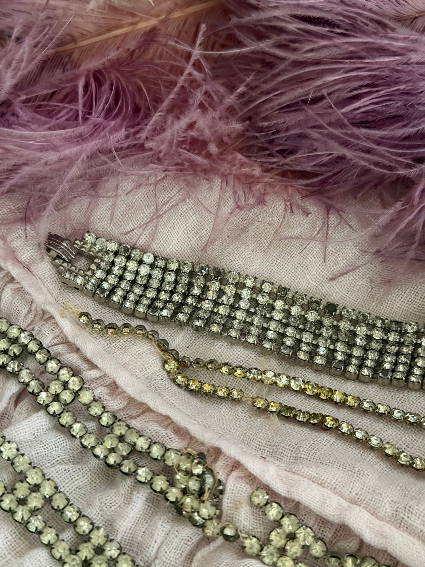Antique Costume Rhinestone Lot