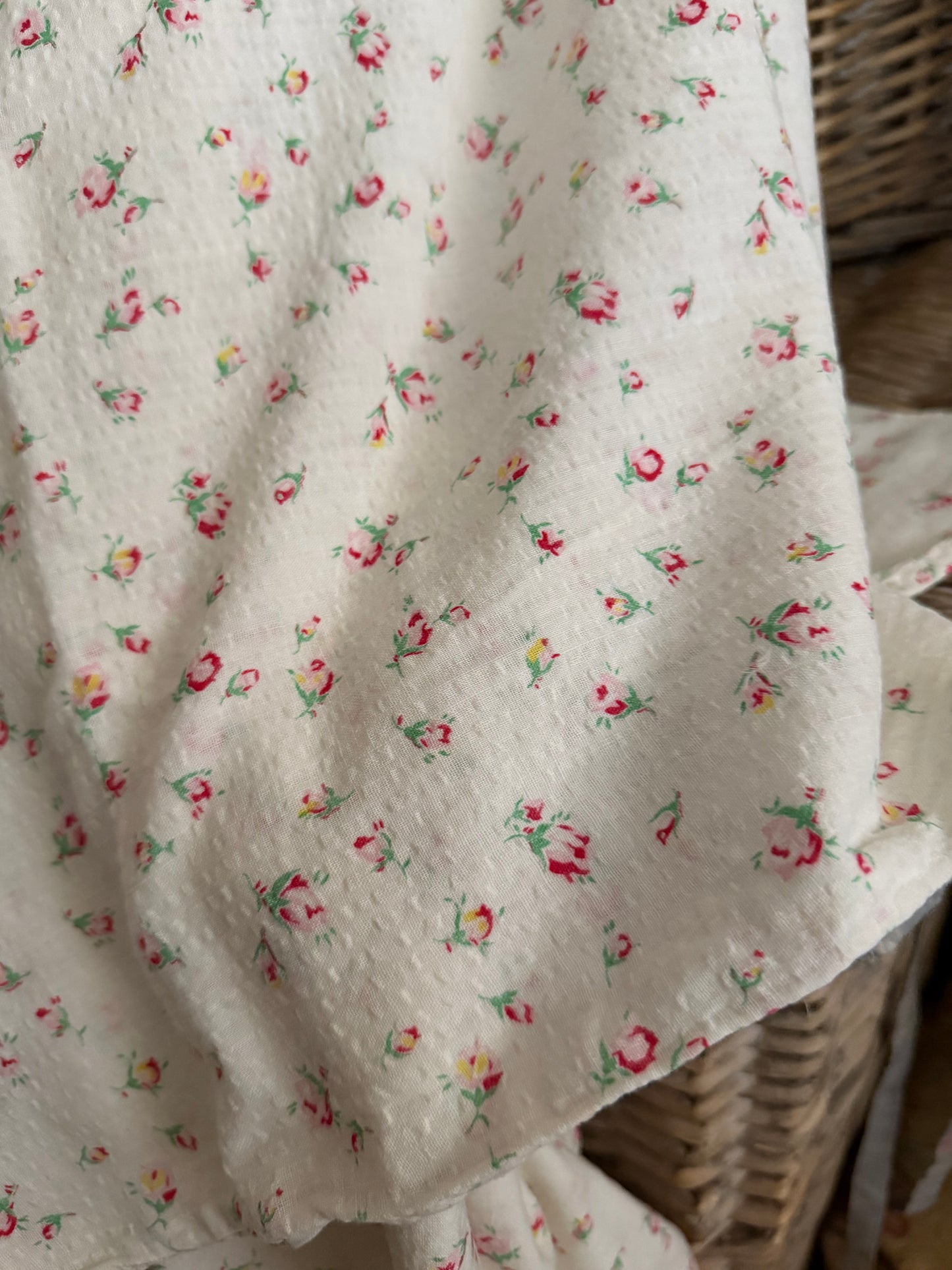 True Vintage Pink Ditsy Rose Duvet