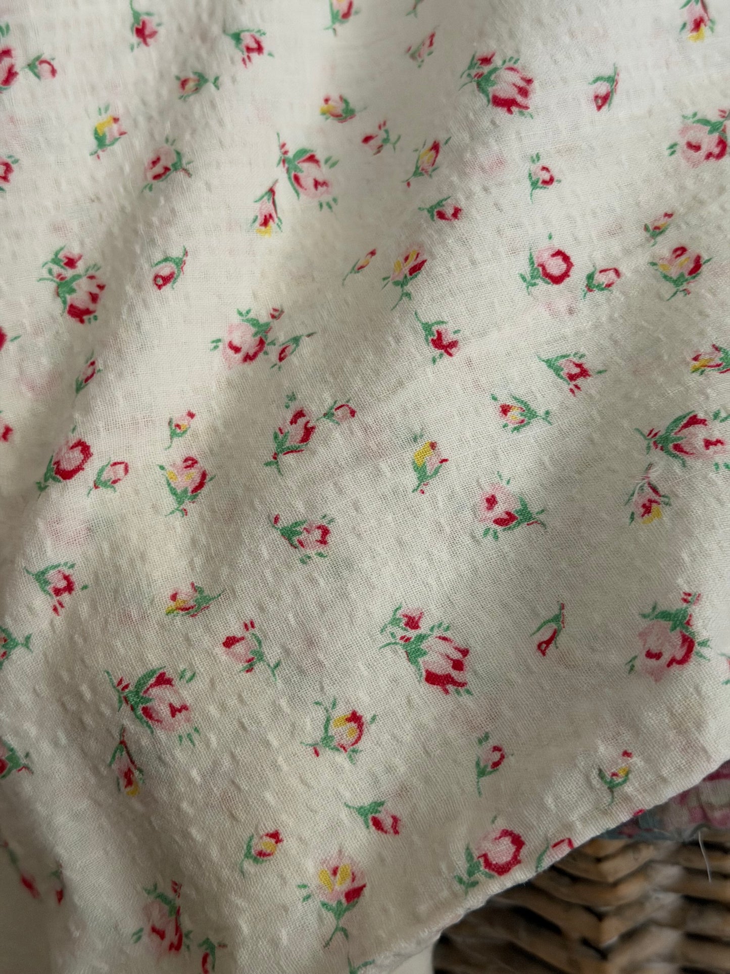 True Vintage Pink Ditsy Rose Duvet