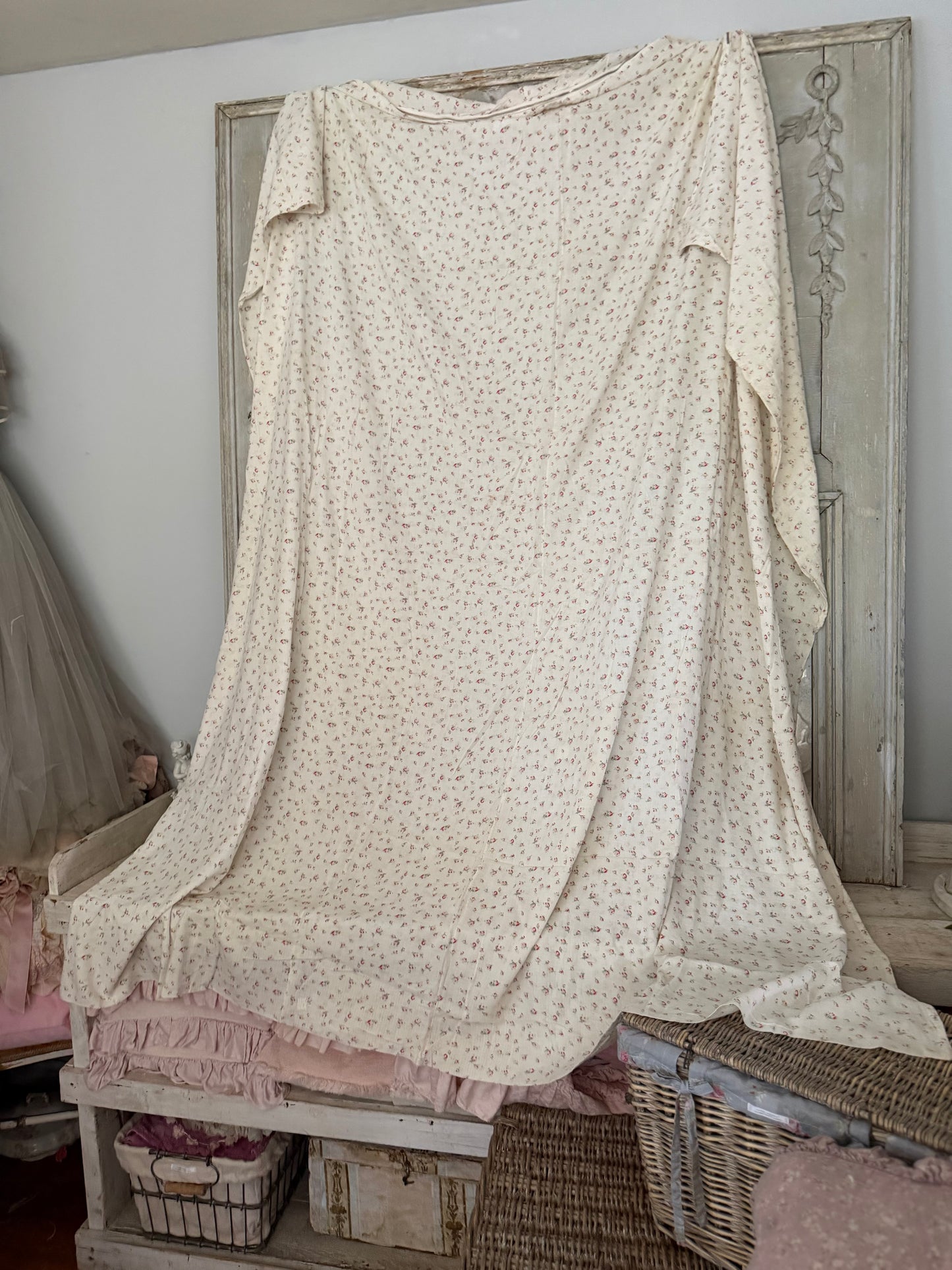 True Vintage Pink Ditsy Rose Duvet