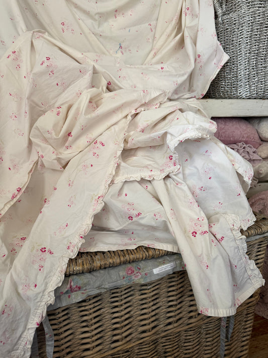 RASSC Rachel Ashwell Ditsy Floral Pink Cal King Sheet