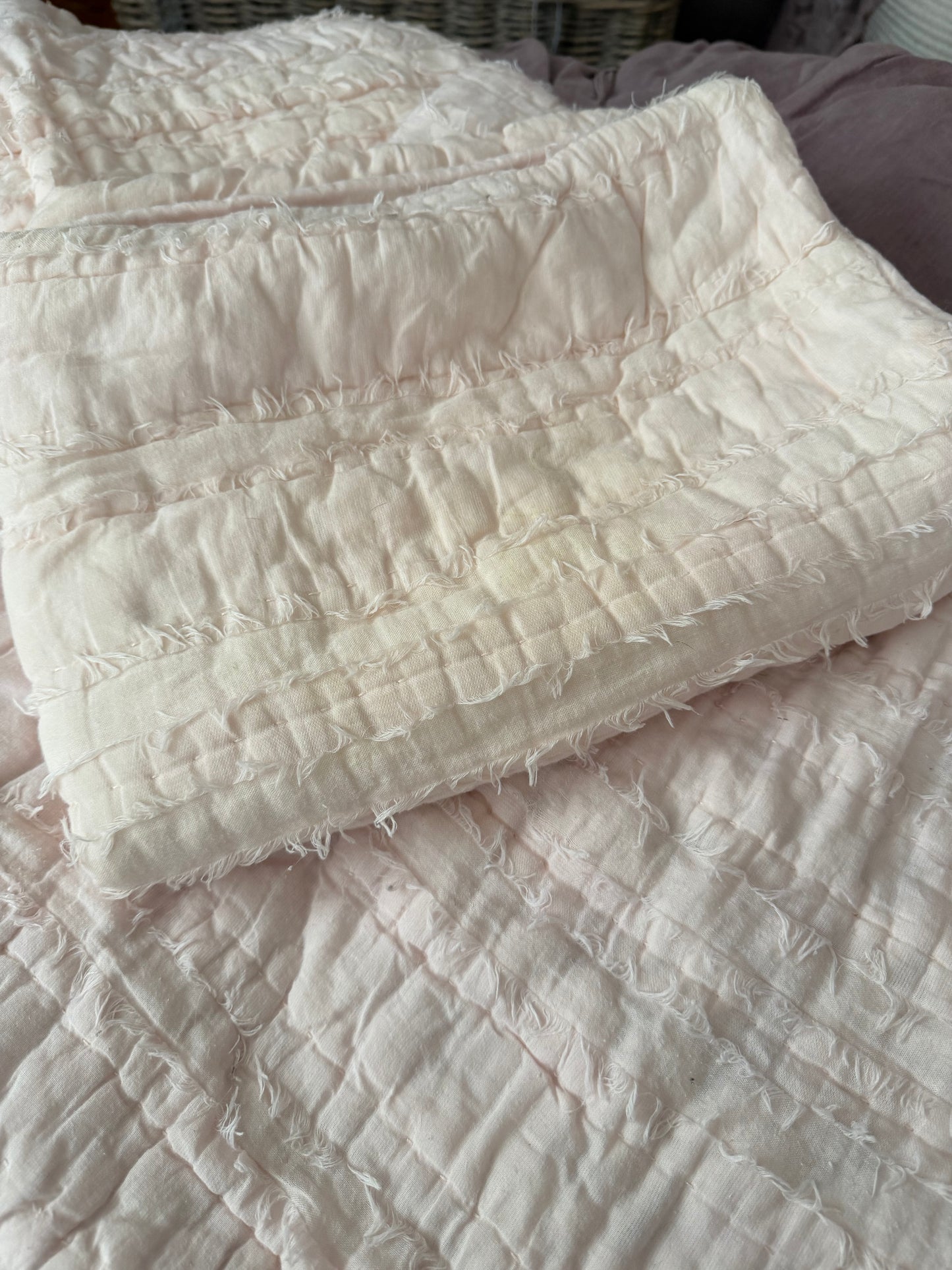 Pink Restoration Hardware Pillow Sham Set