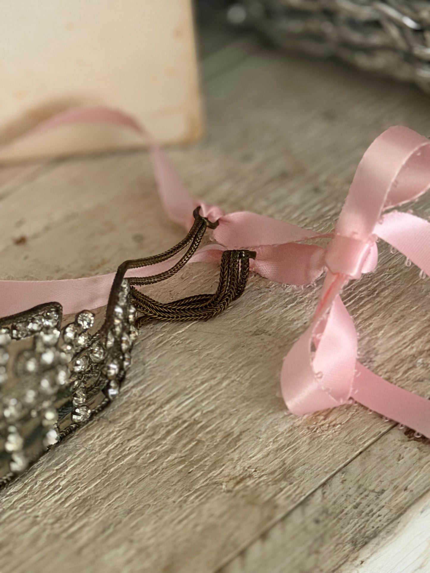 Antique 1920's Flapper Rhinestone Headband Tiara