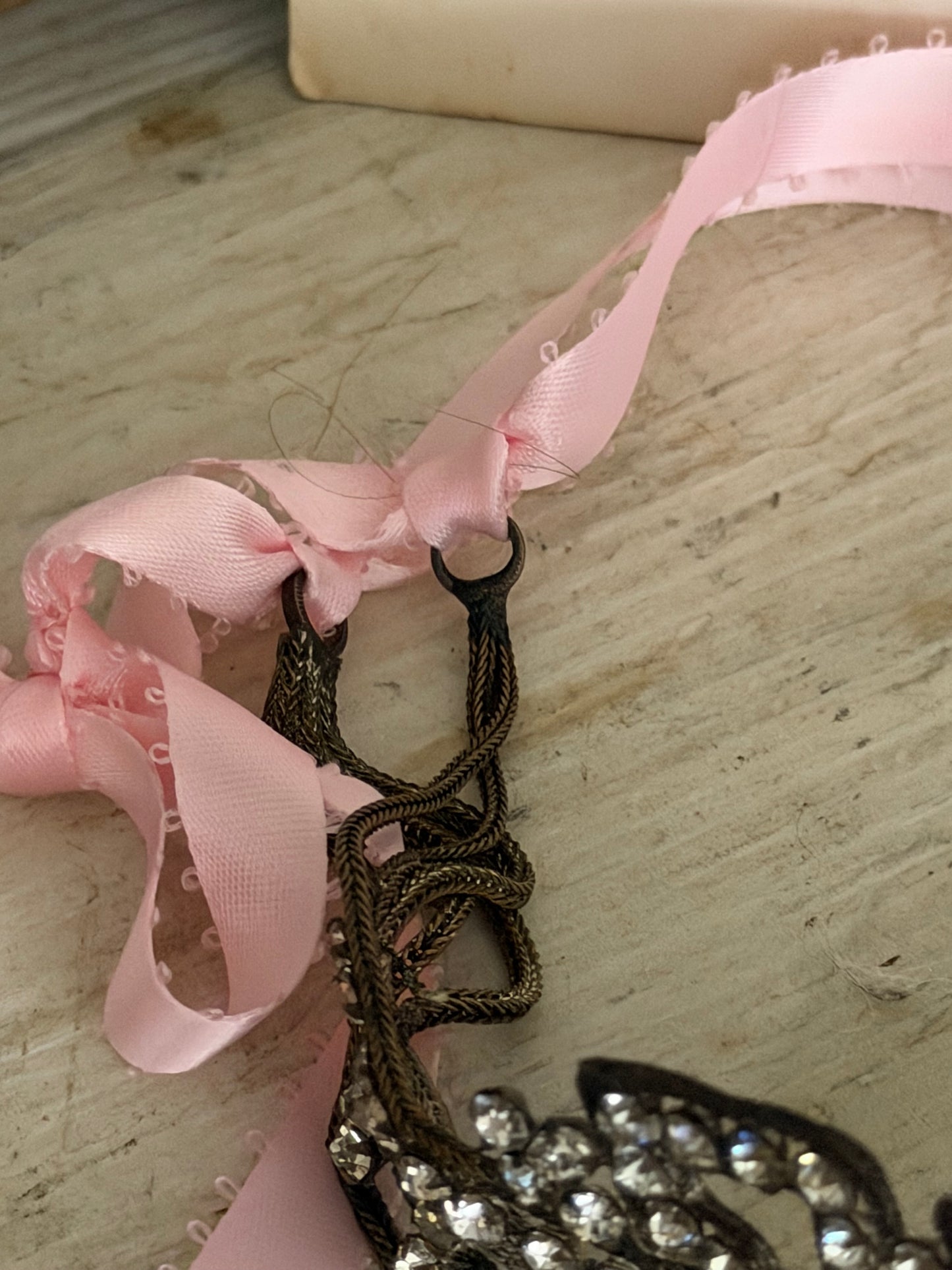 Antique 1920's Flapper Rhinestone Headband Tiara