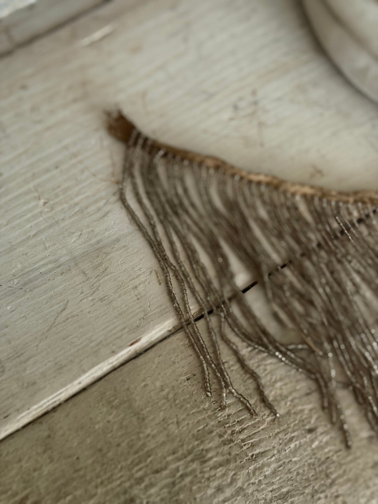 Antique 1920s Beaded Tassel Fringe Trim