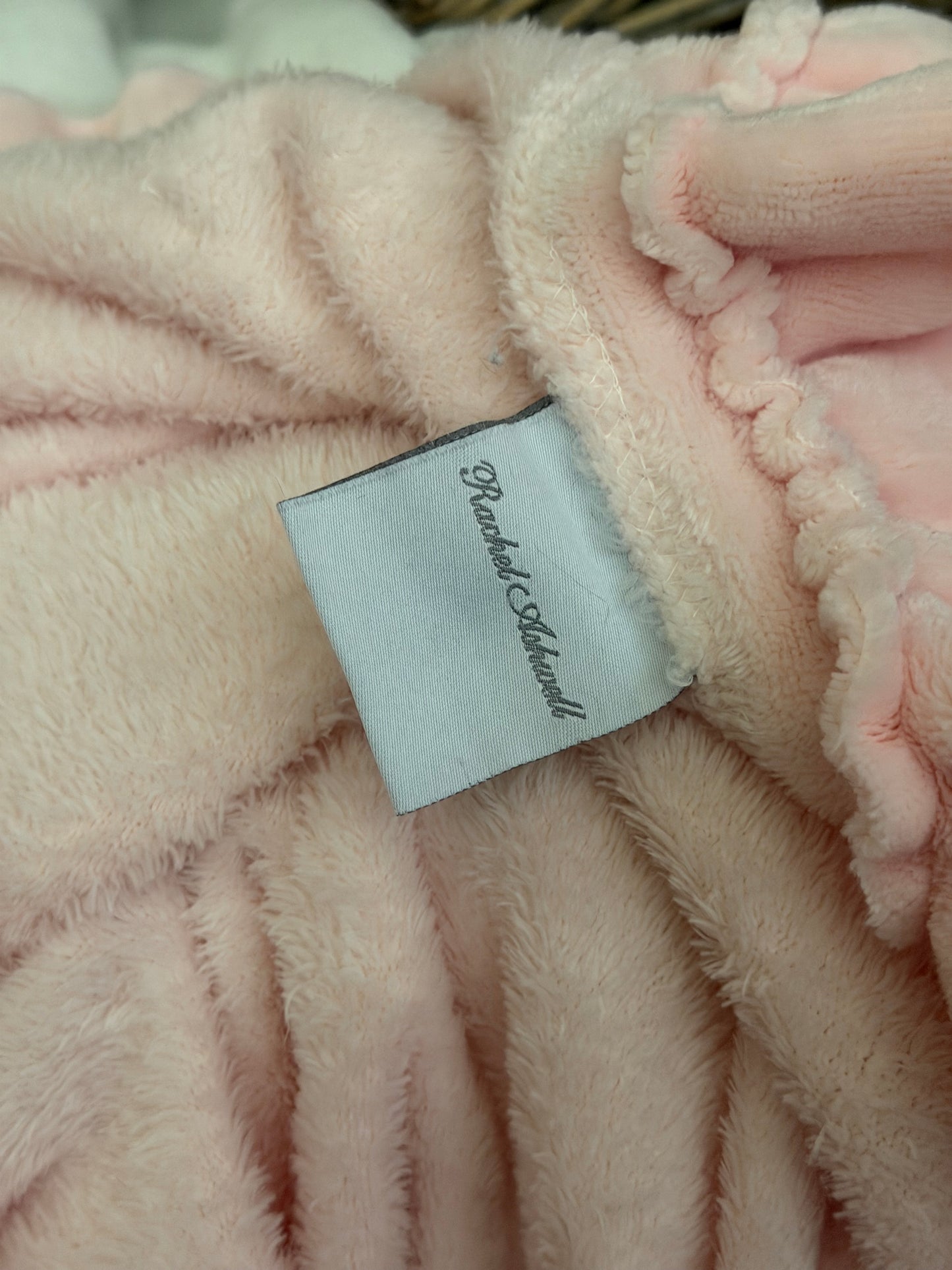 Rachel Ashwell Ruffled Velvet Throw Blanket