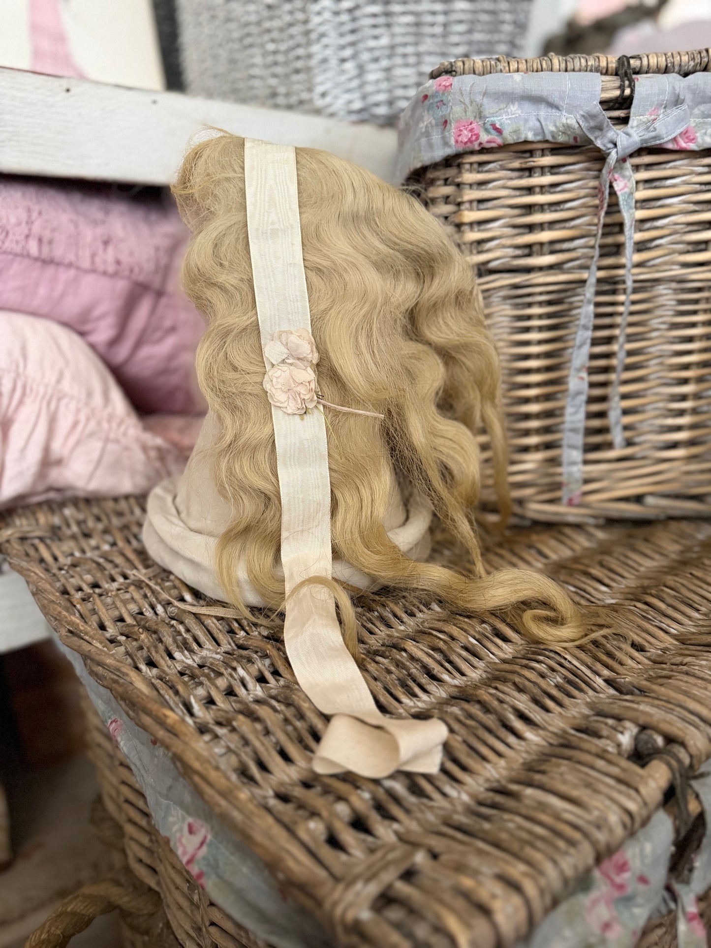 Antique French 1920's Showgirl Wig