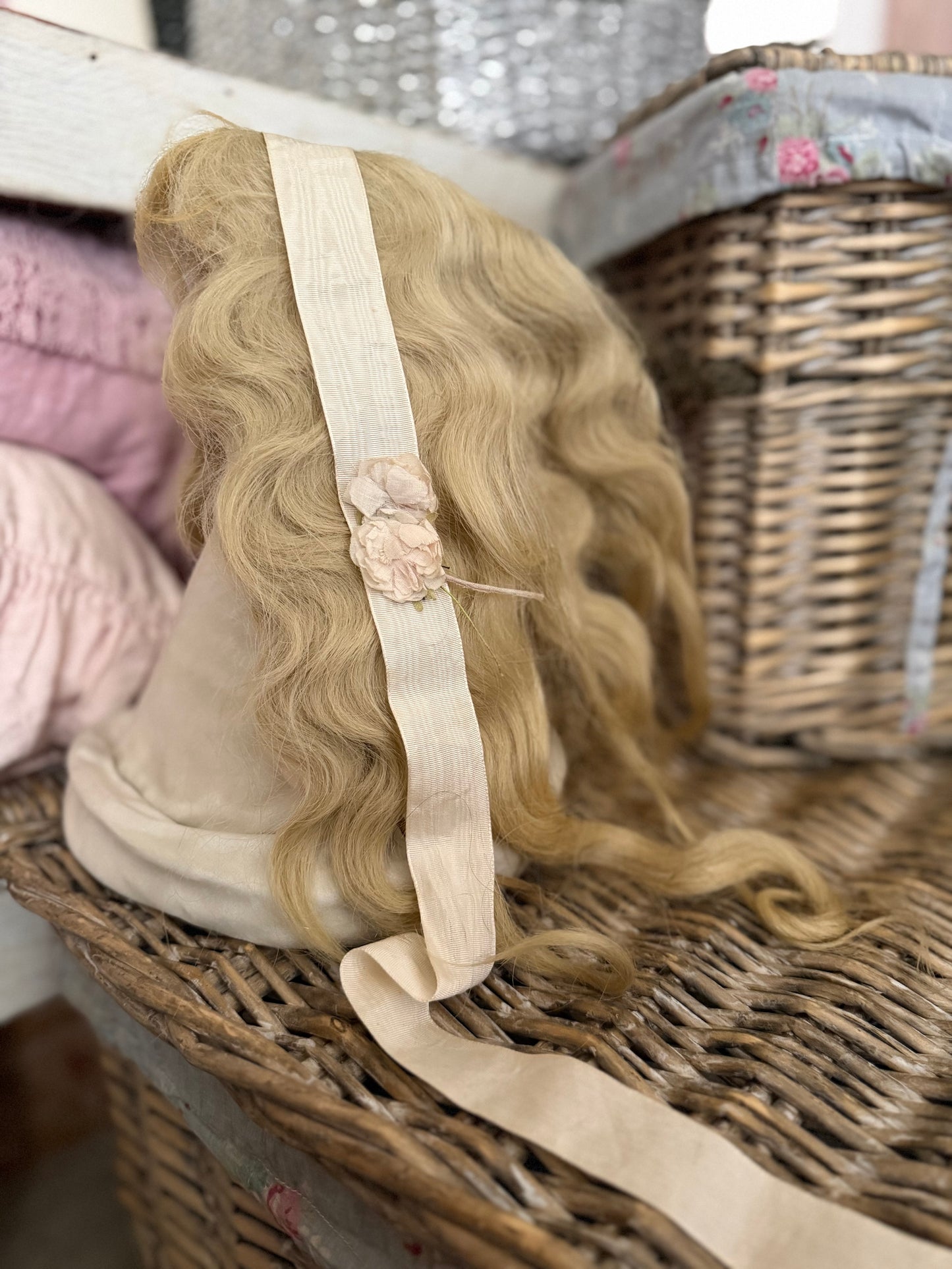 Antique French 1920's Showgirl Wig