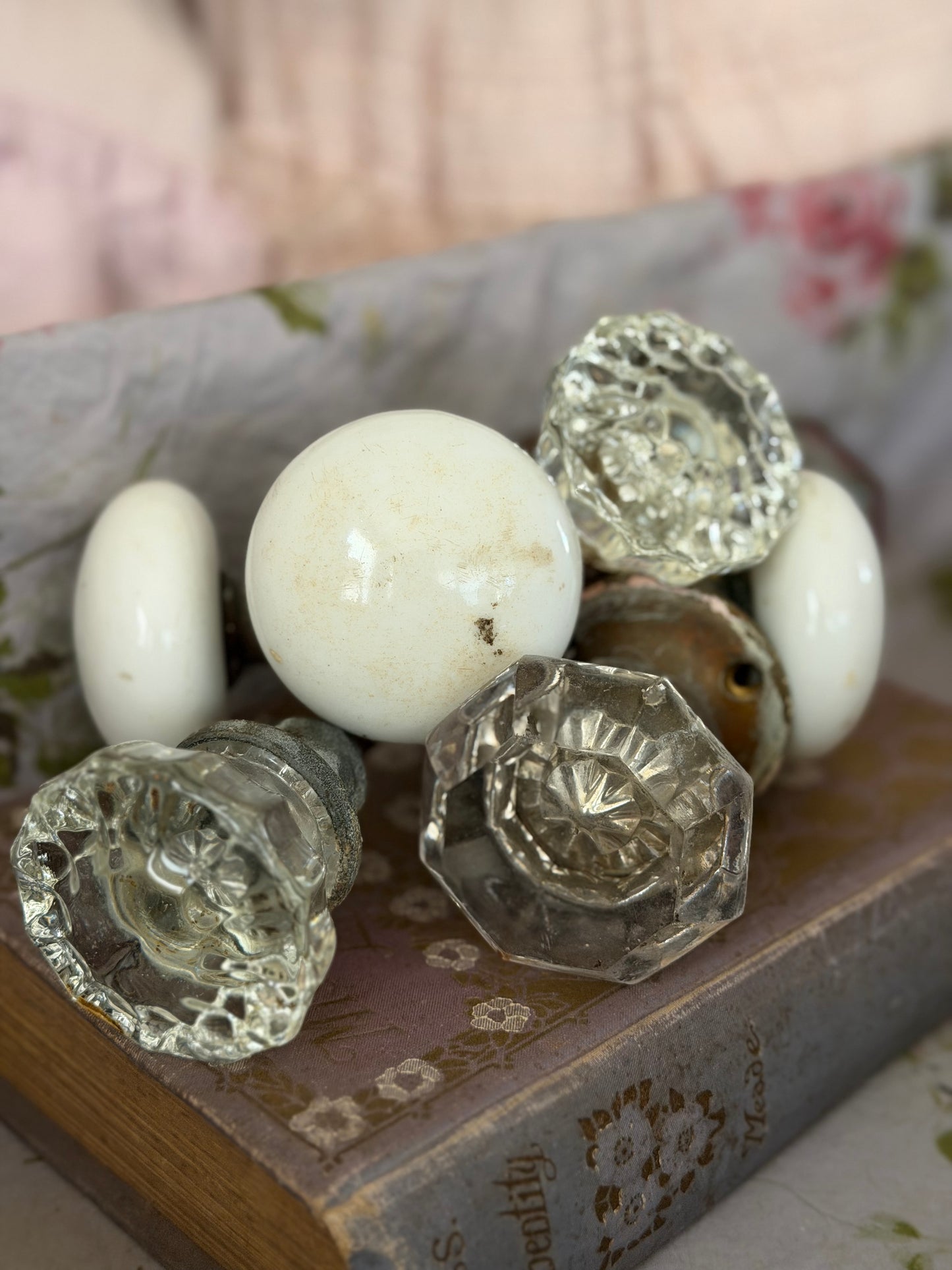 Antique Glass Doorknob Collection