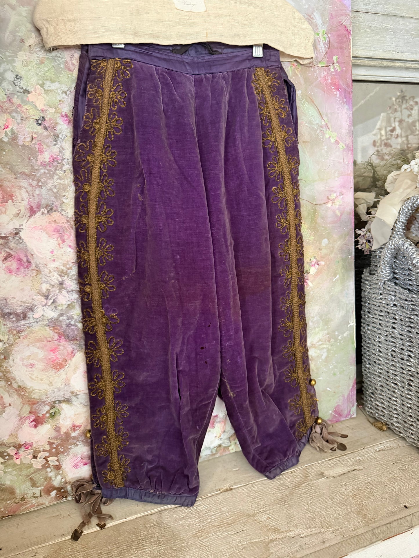 Antique French Theater Costume Pants