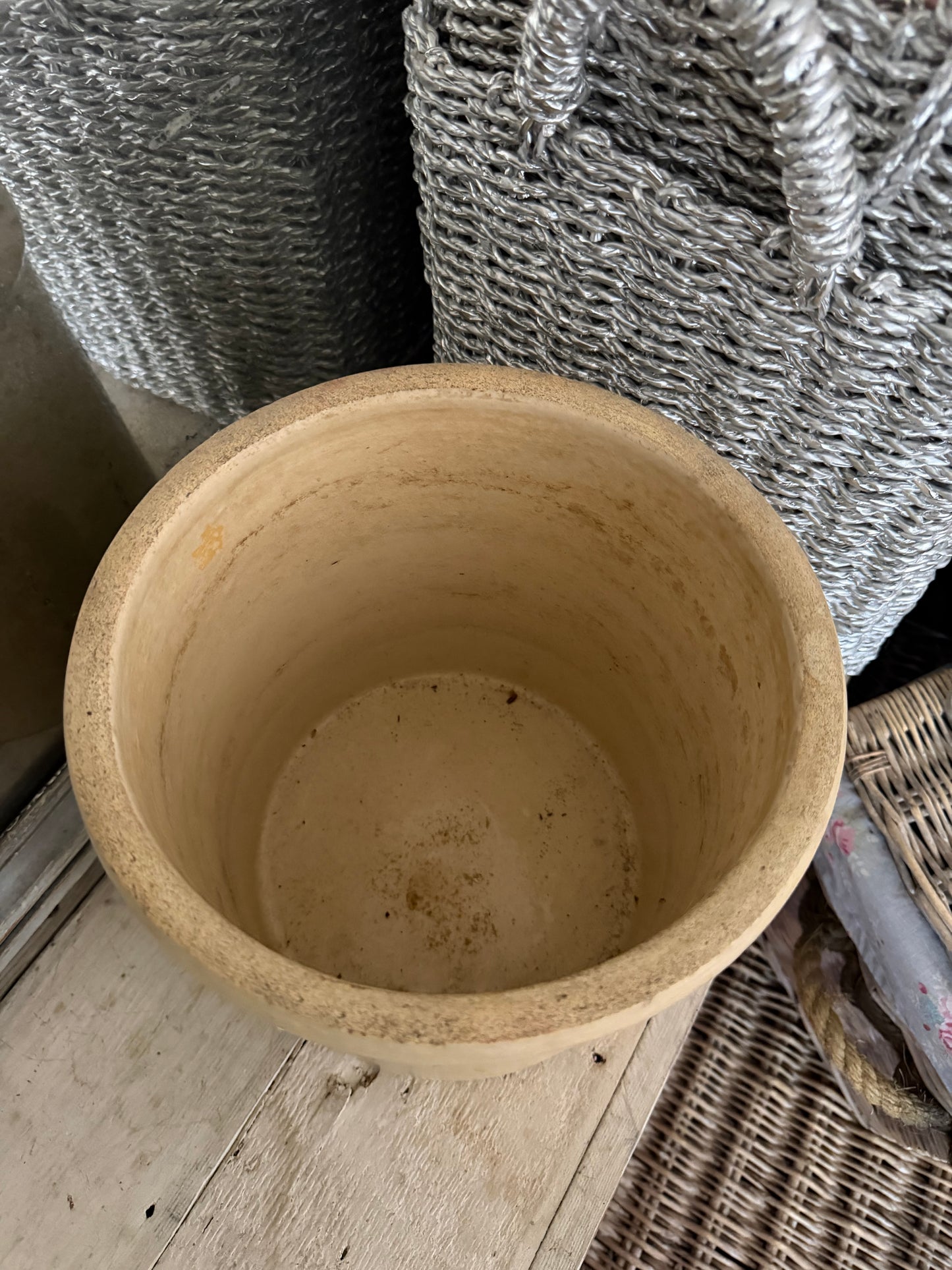 Antique Stoneware Crock With Heart