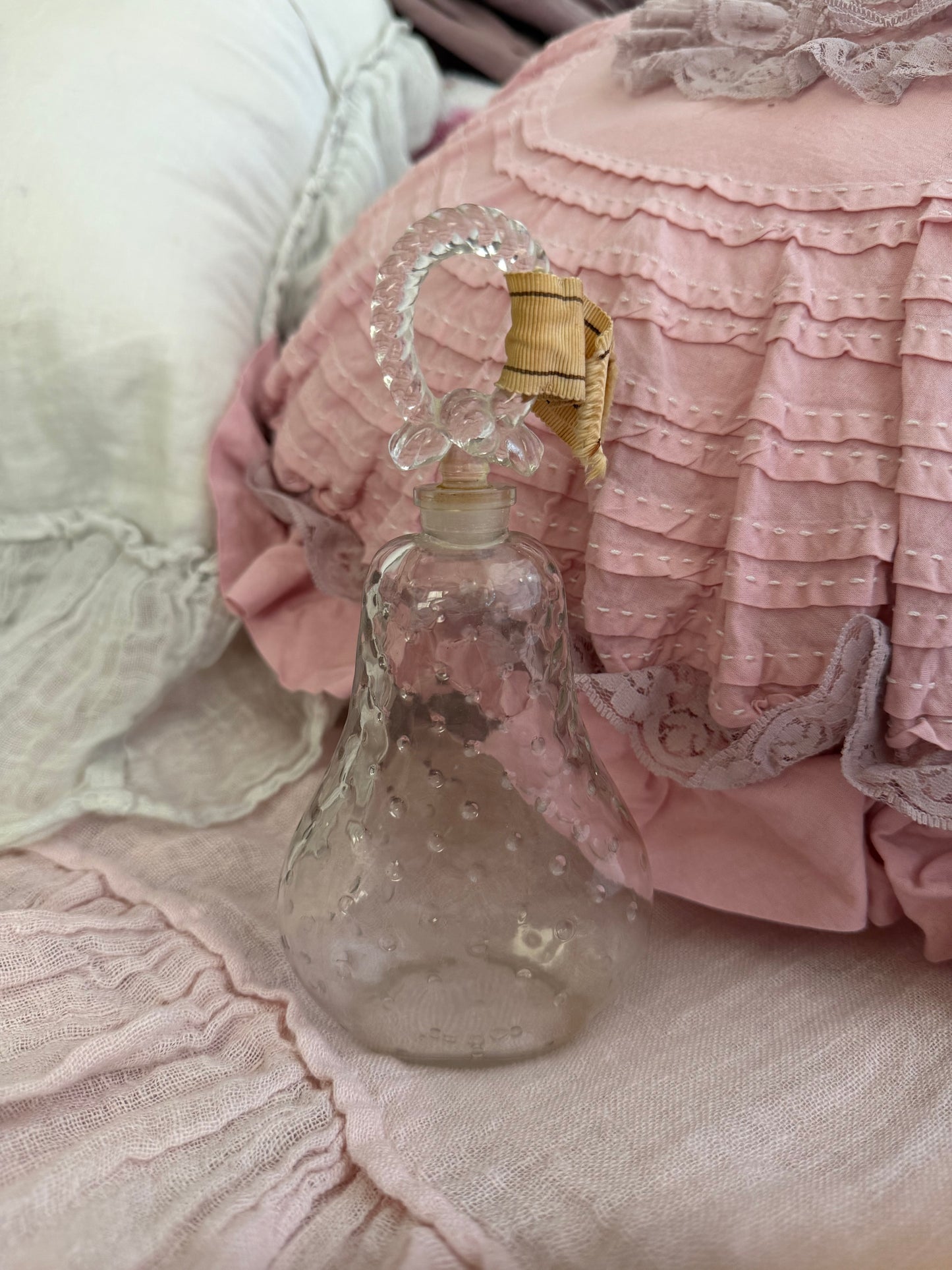 Vintage French Glass Perfume Bottle