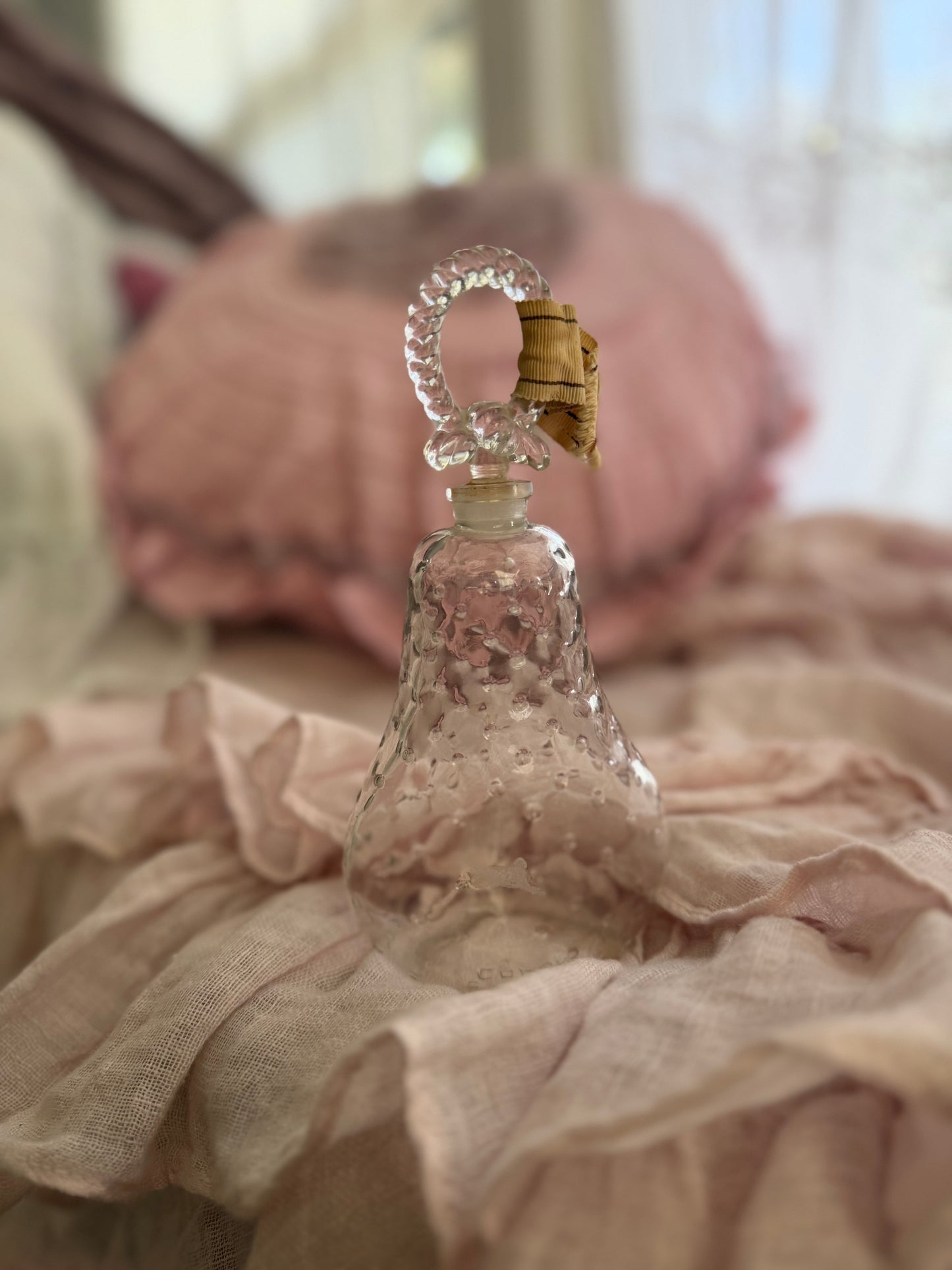 Vintage French Glass Perfume Bottle