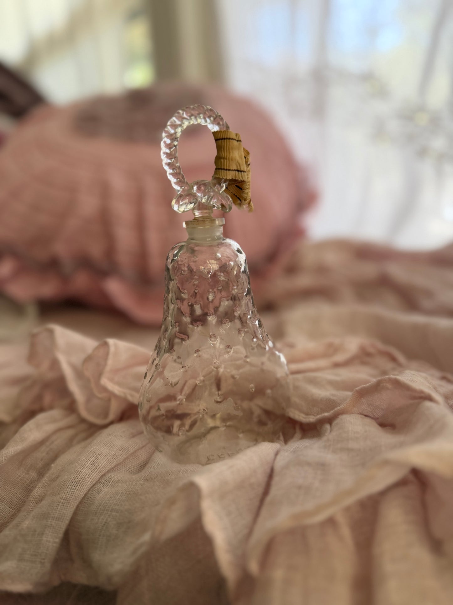 Vintage French Glass Perfume Bottle