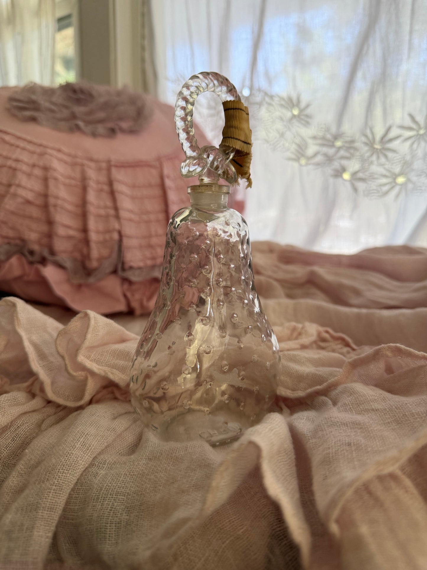 Vintage French Glass Perfume Bottle