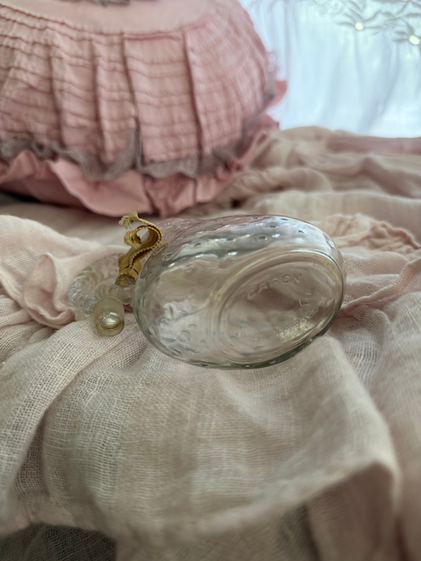 Vintage French Glass Perfume Bottle