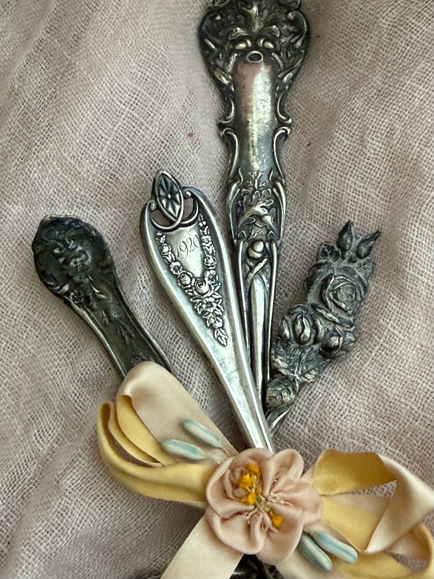 Collection Antique Silver Plated Flatware