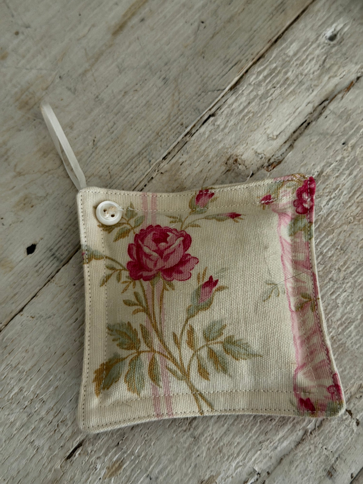 Antique Pink French Fabric Lavender Sachet