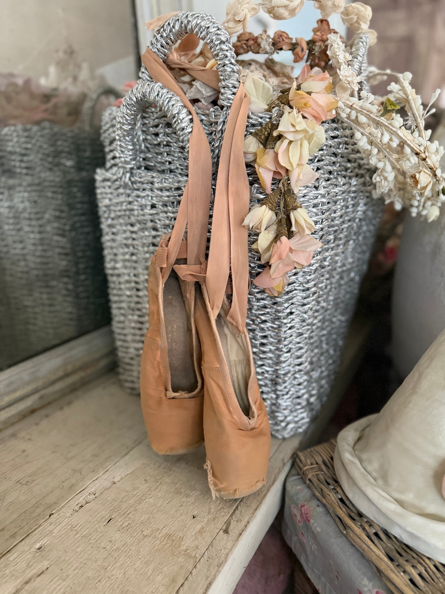 Vintage Ballet Pointe Shoes