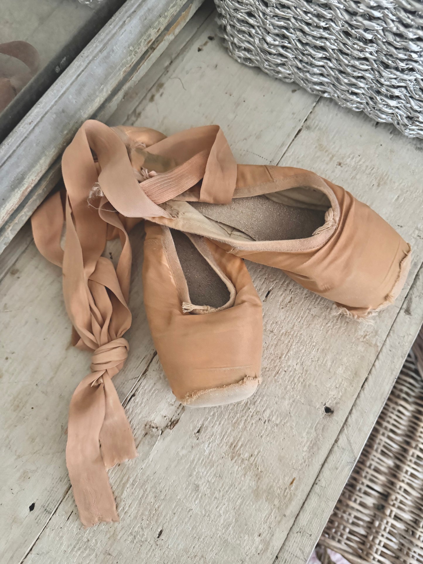 Vintage Ballet Pointe Shoes
