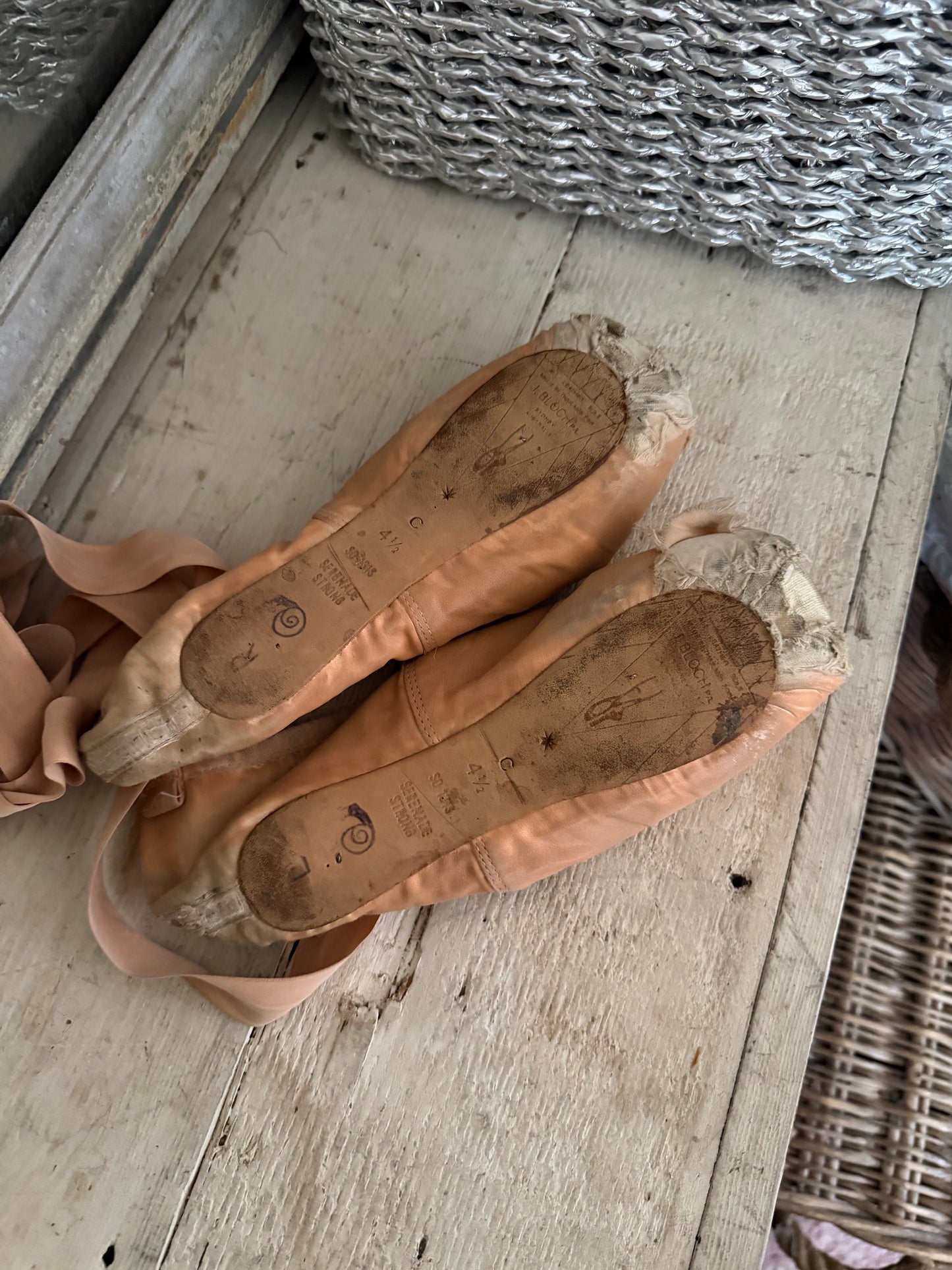 Vintage Ballet Pointe Shoes
