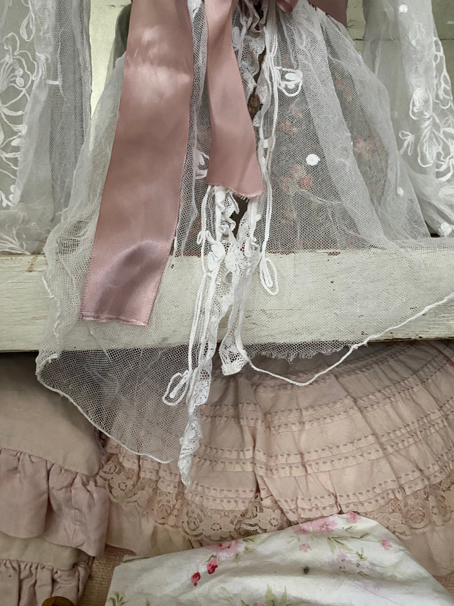 Antique Embroidered Lace Blouse