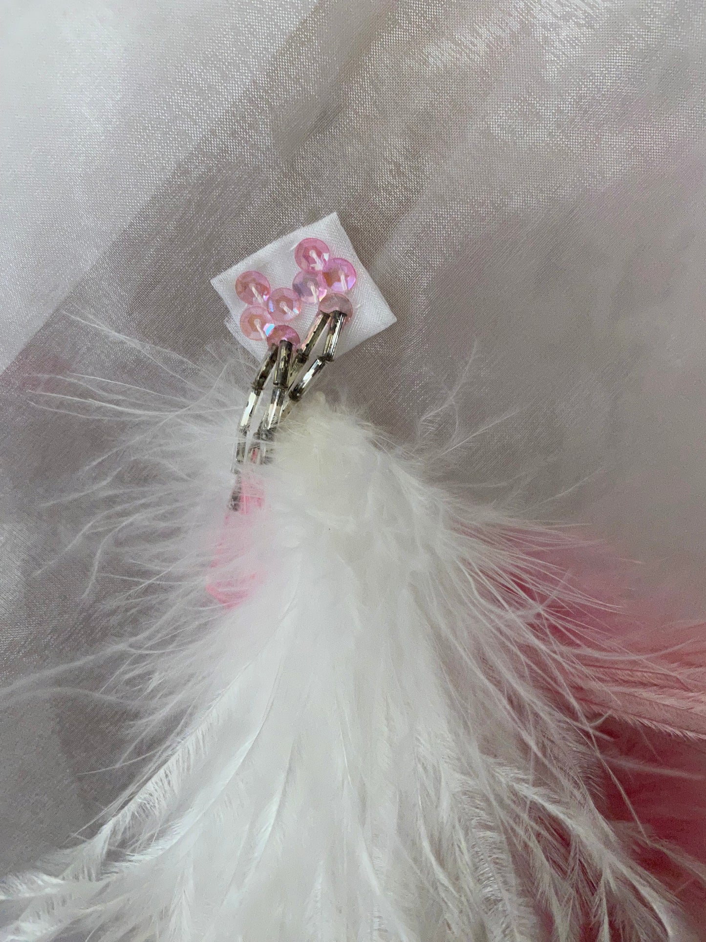 Vintage Pink Feather Tutu