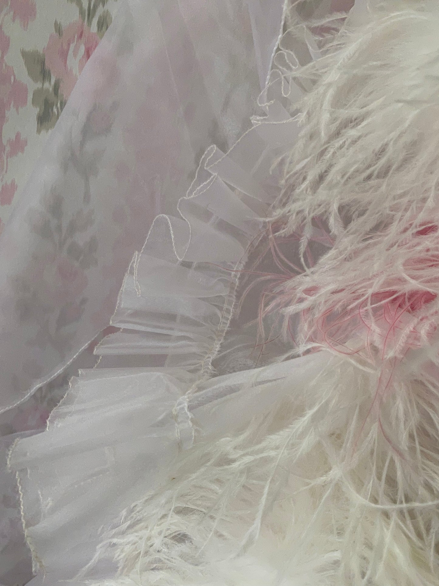 Vintage Pink Feather Tutu