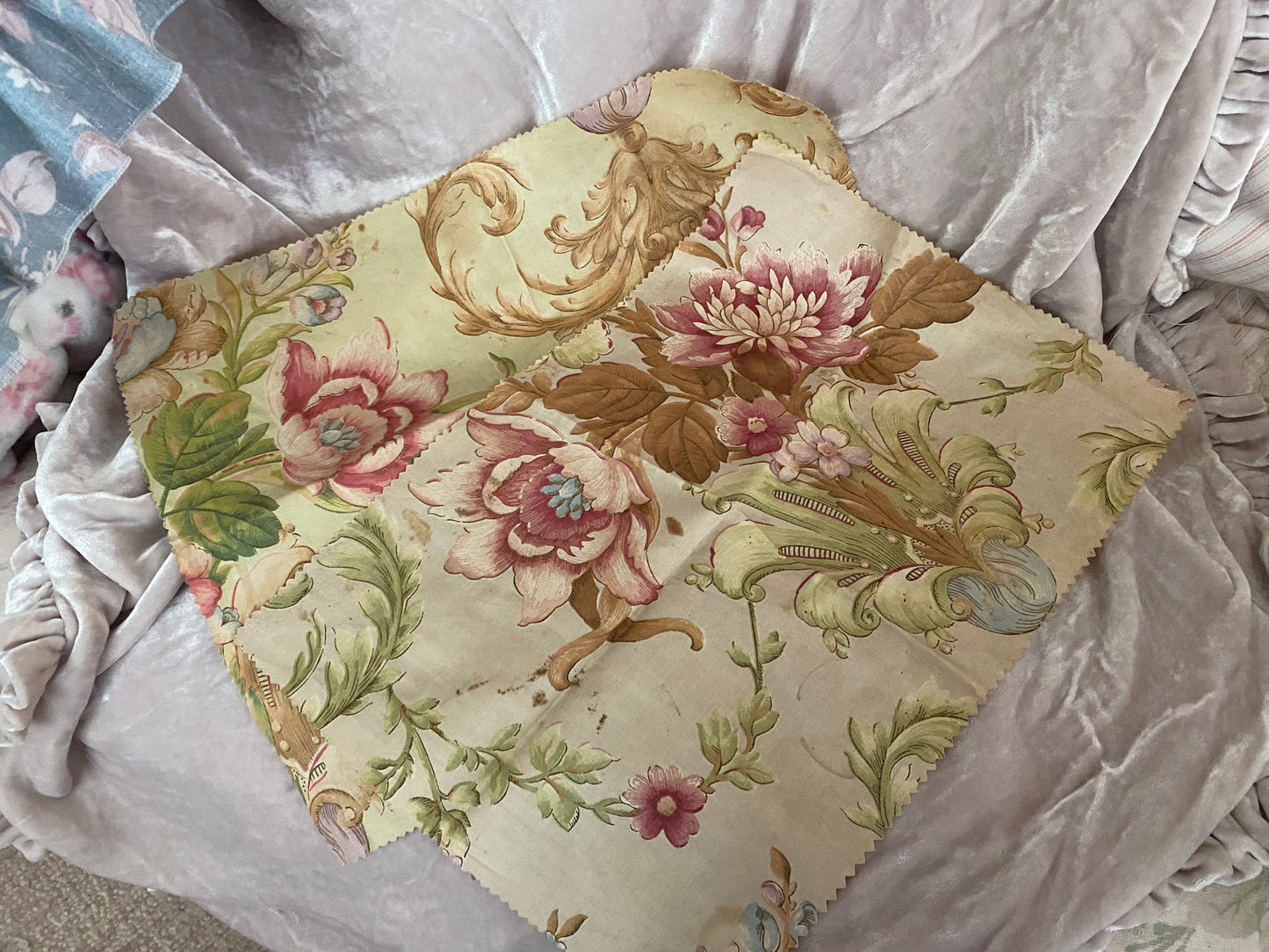 Antique French Fabric Fragments