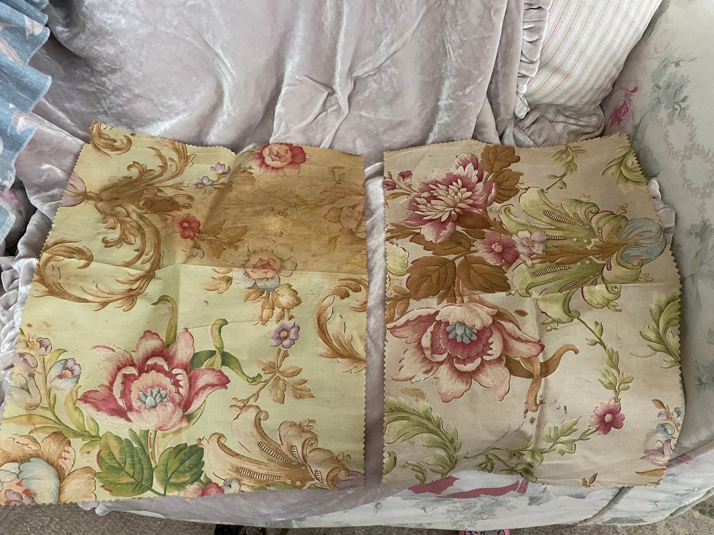 Antique French Fabric Fragments