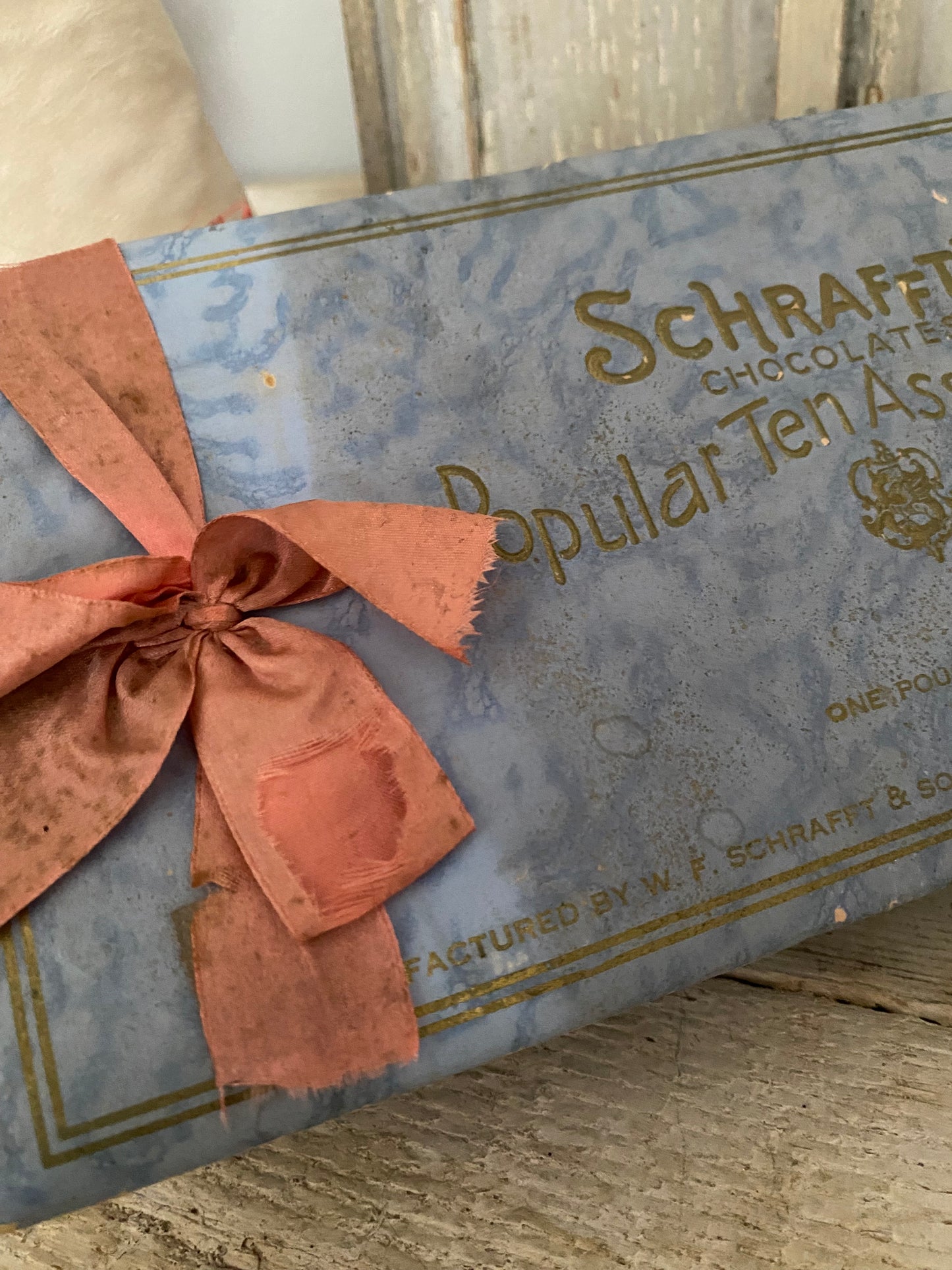 Antique Chocolate Candy Box
