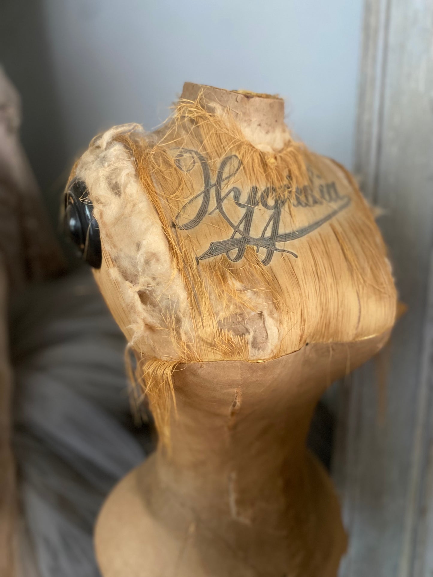 RESERVED Antique French Corset Mannequin