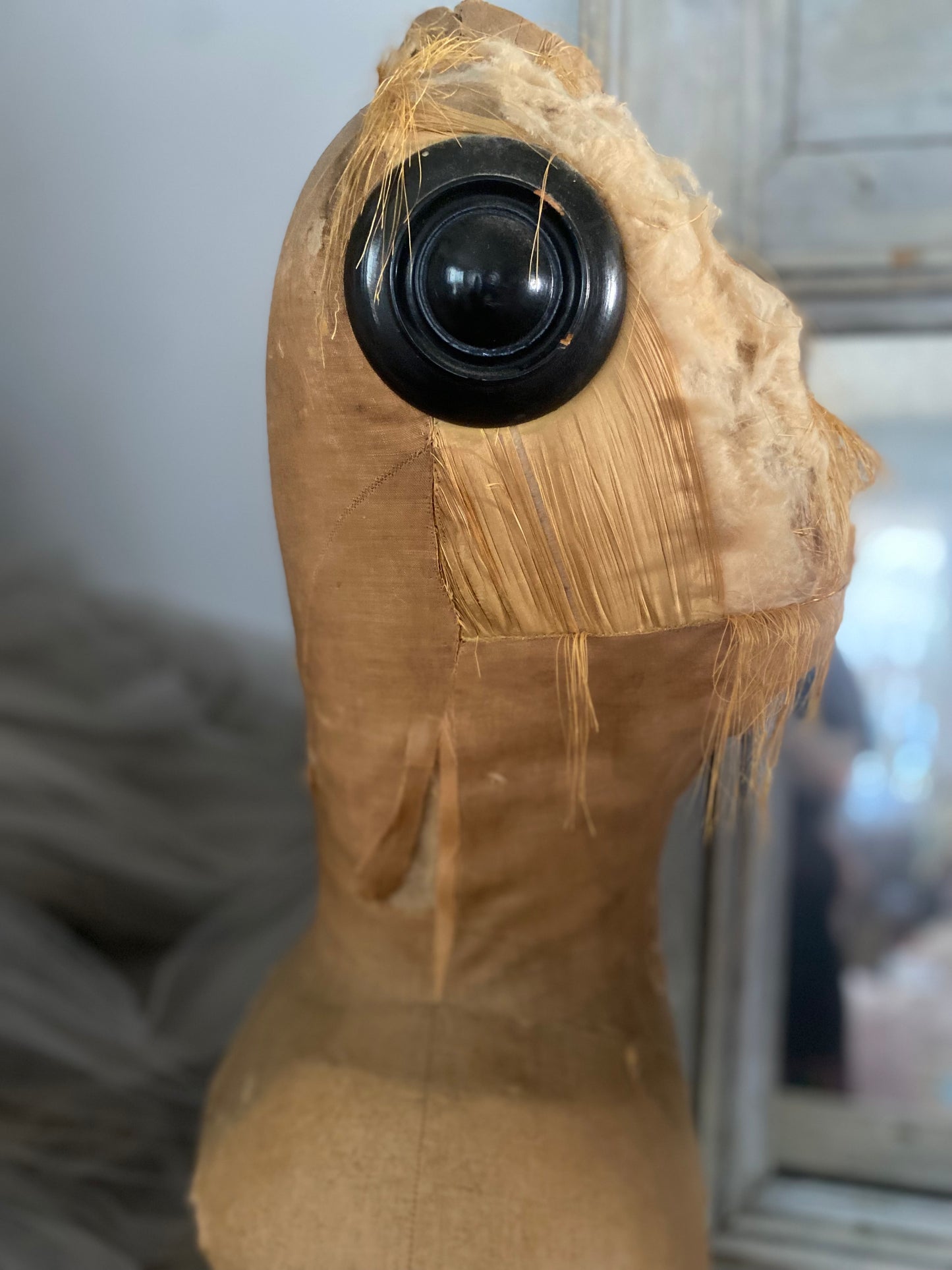 RESERVED Antique French Corset Mannequin