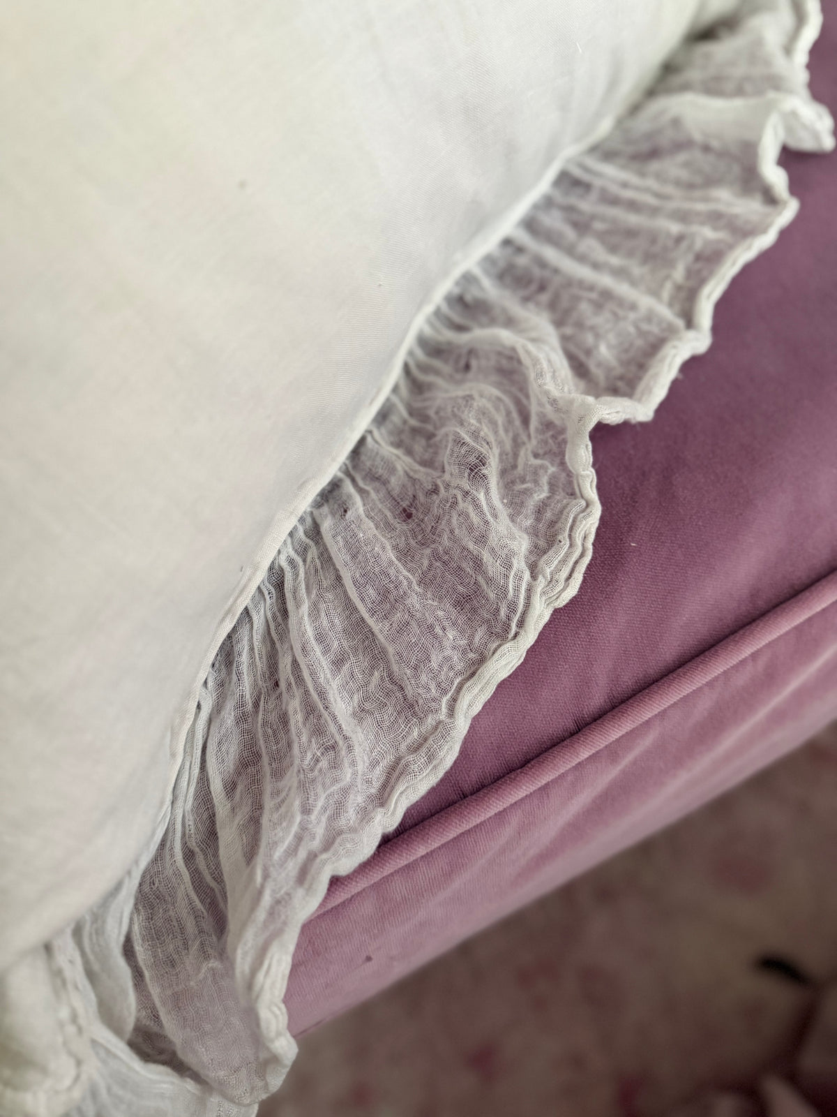 RARE Retired Bella Notte Whisper Linen Body Pillow