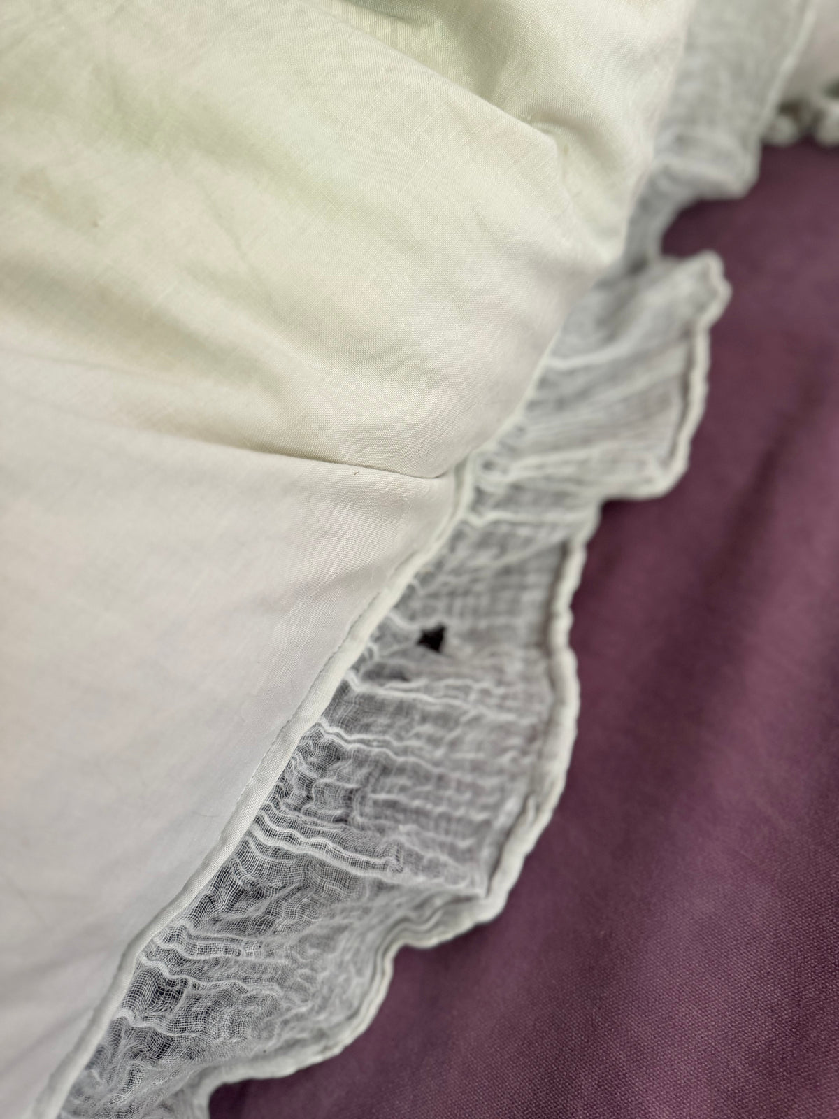 RARE Retired Bella Notte Whisper Linen Body Pillow