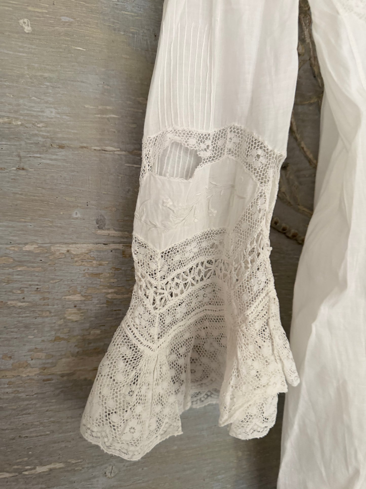 Collection Antique Victorian Whites Lace Nightgown Slip Pantalons