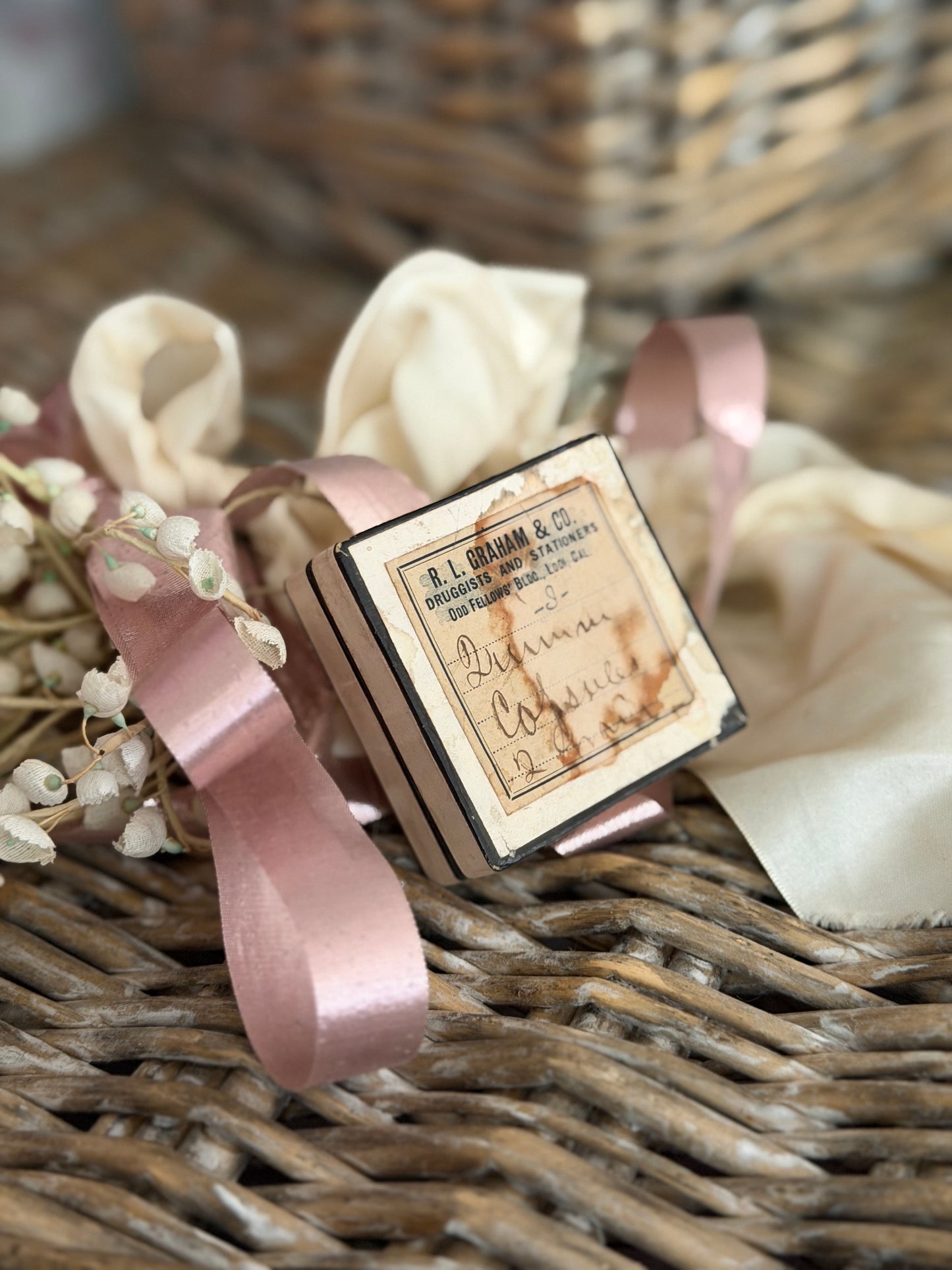 Antique Apothecary Pill Box