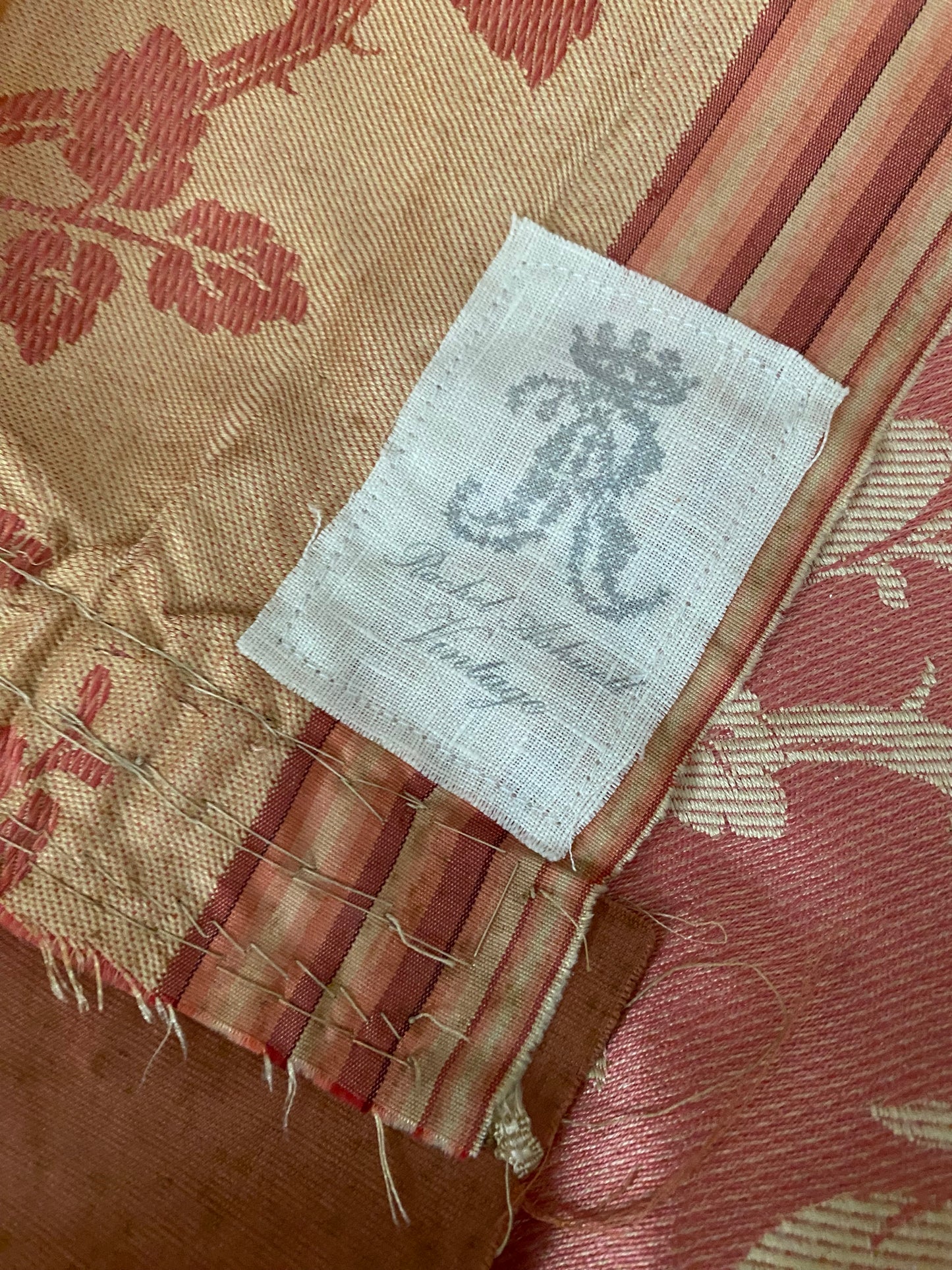 Rachel Ashwell RASSC Antique Mauve Pink French Silk Pelmet