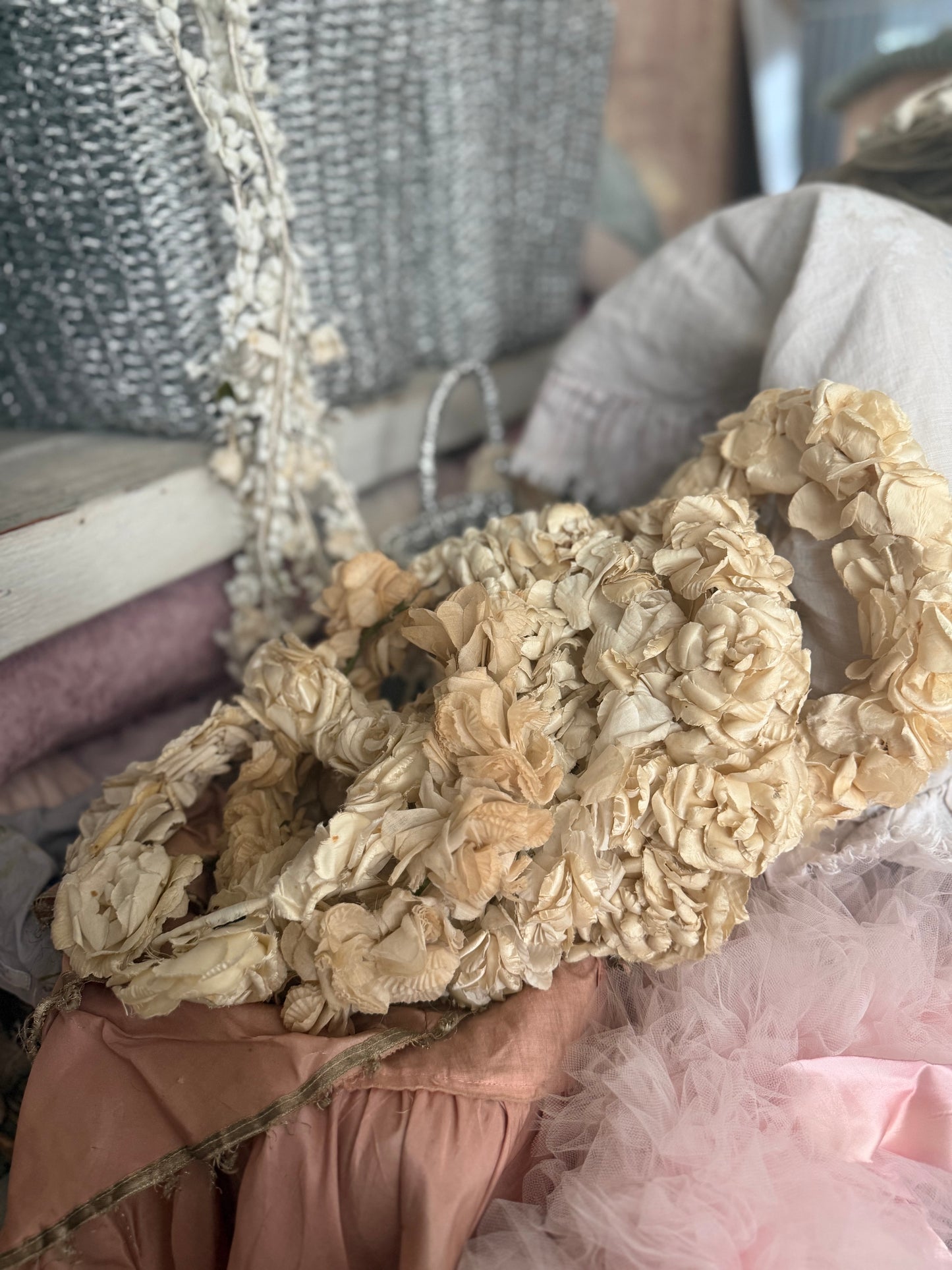 Antique French Flower Crown