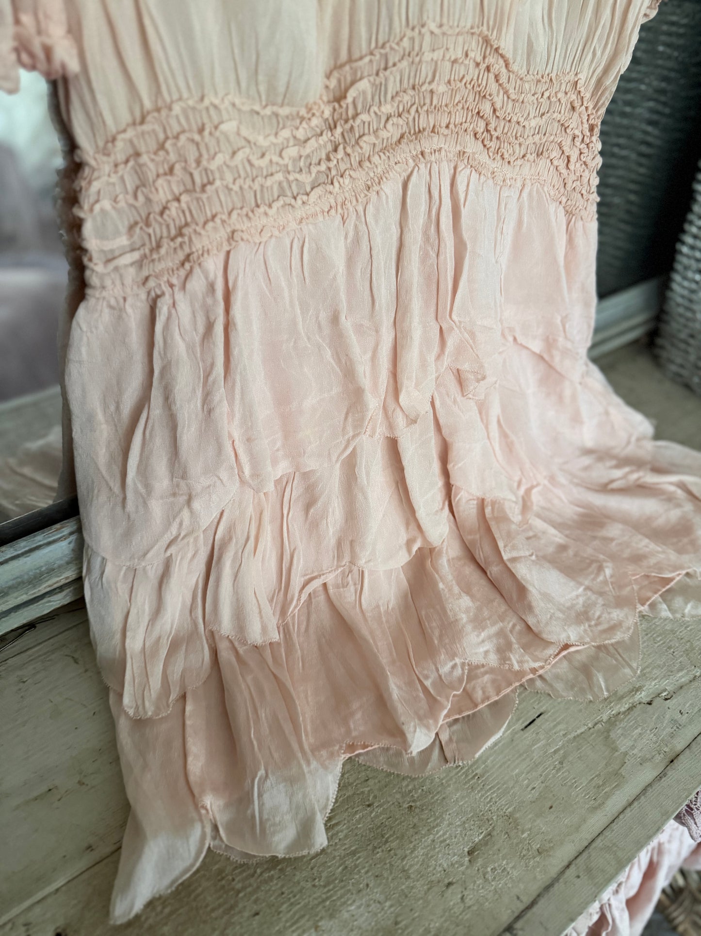 Antique 1920's Pink Girls Dress