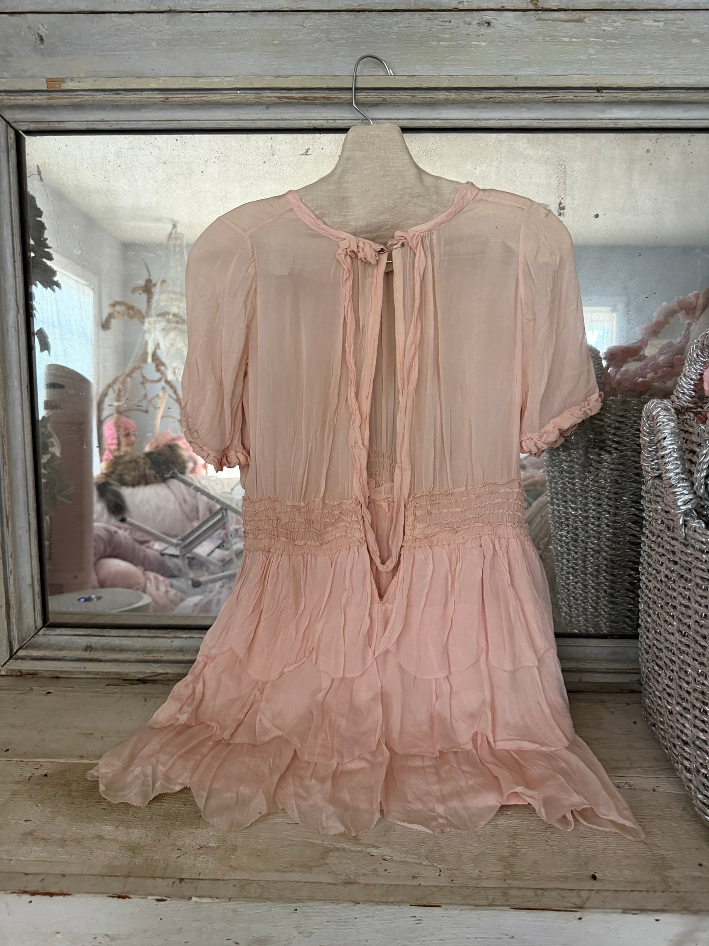 Antique 1920's Pink Girls Dress