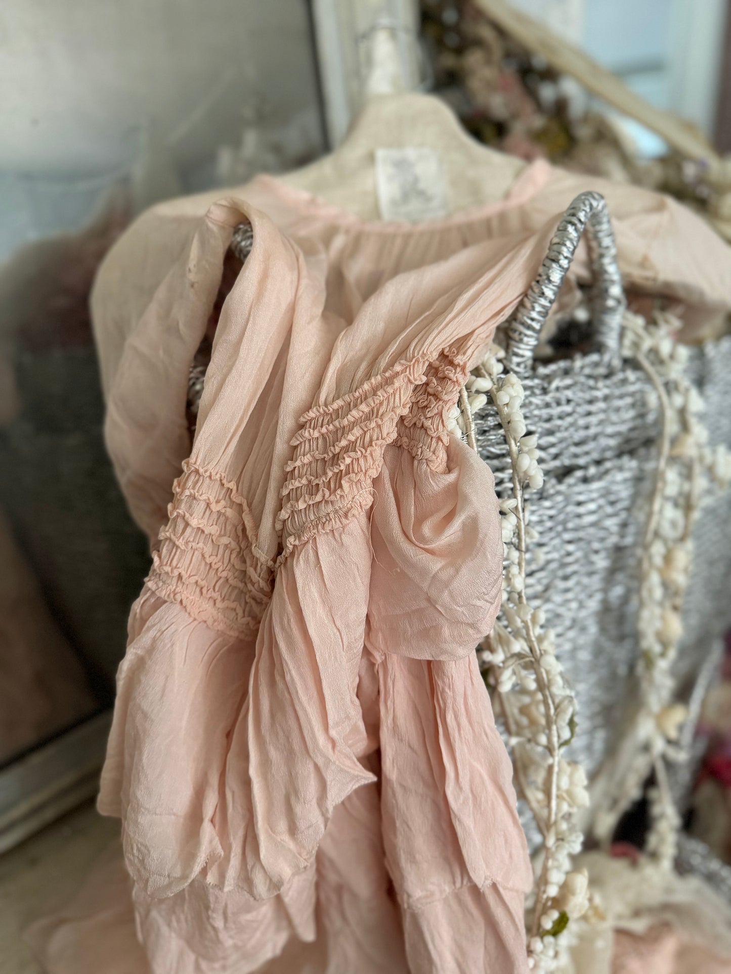 Antique 1920's Pink Girls Dress