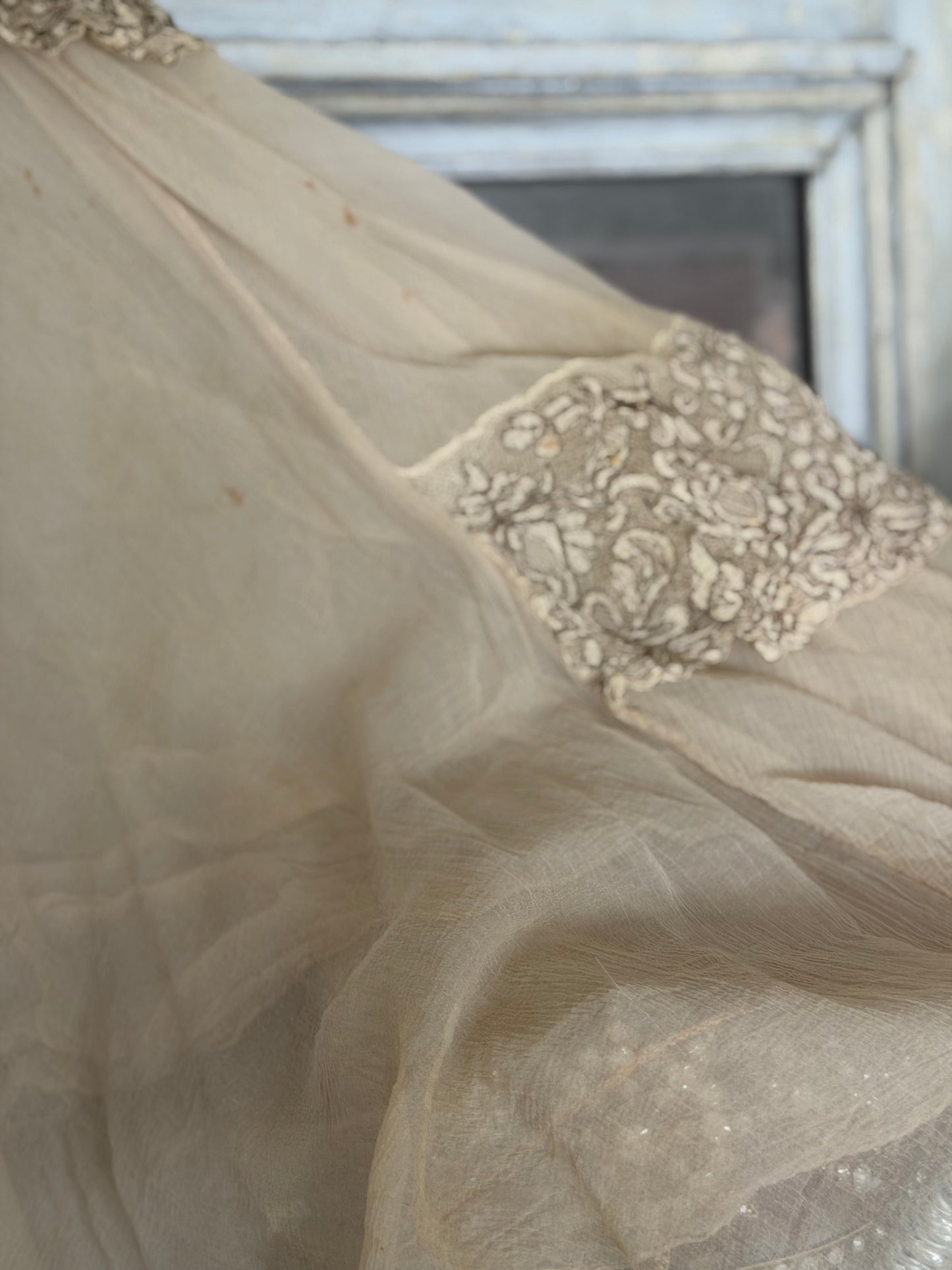 Antique c1925-30 Silk Metallic Embroidery Couture Ballet Dress