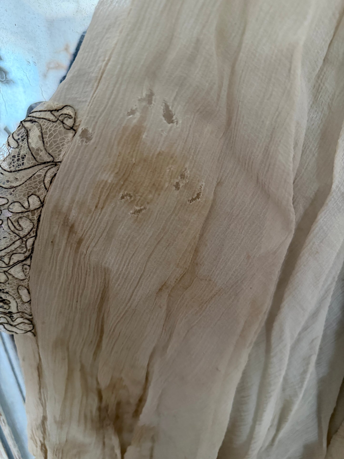 Antique c1925-30 Silk Metallic Embroidery Couture Ballet Dress