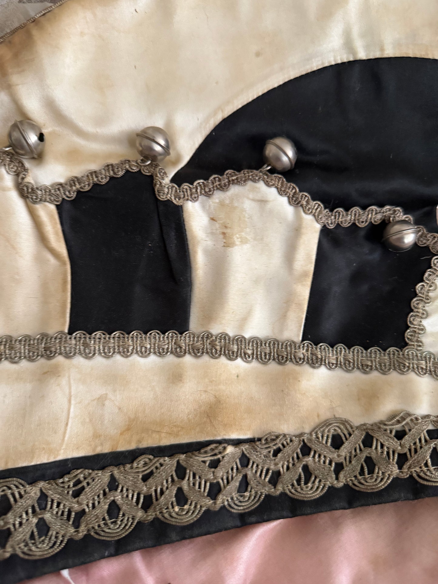 Antique Nina Hartmann A DIVINE MESS Satin Costume Jester Hat